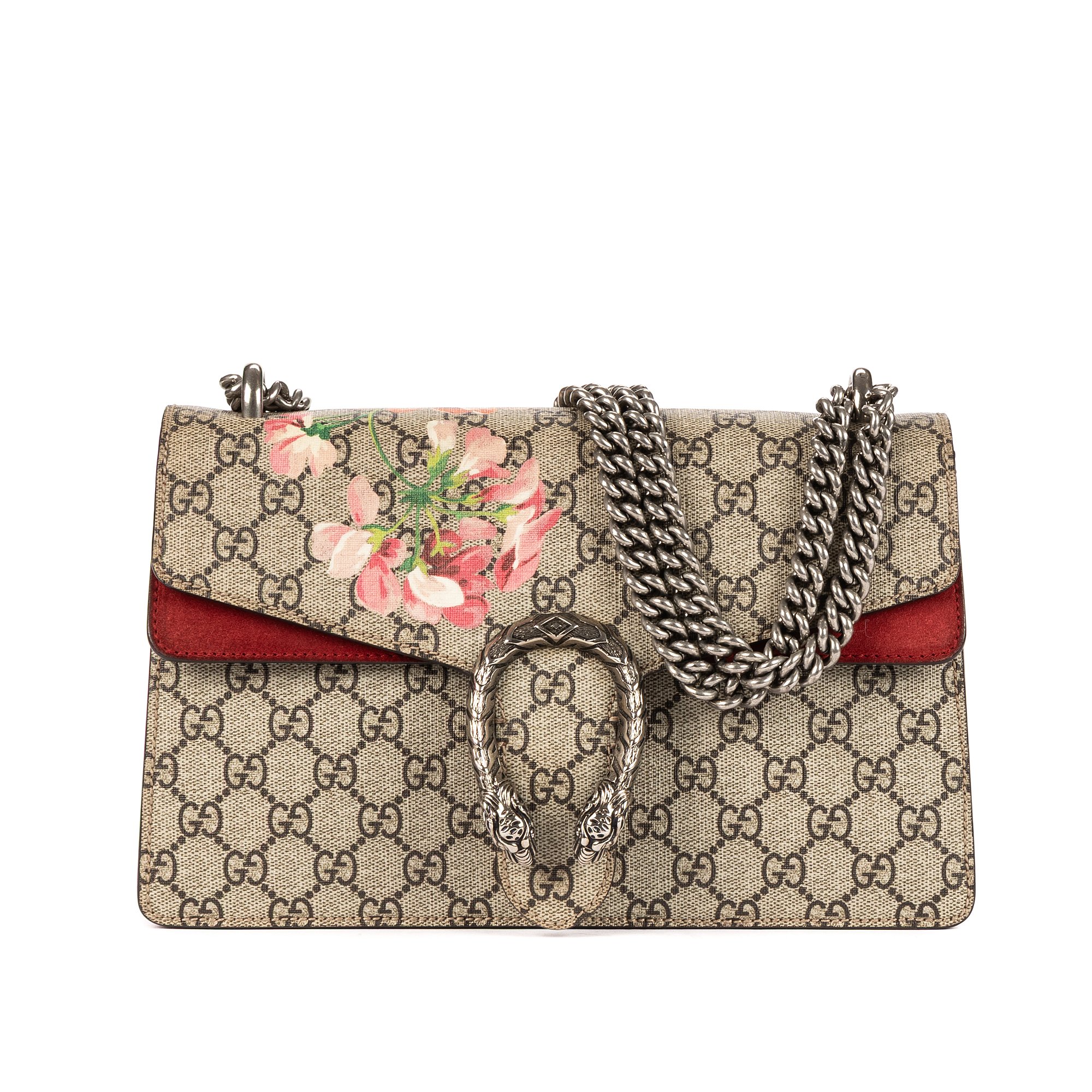 [中古] GUCCI グッチブロームス・ディオニュソスベージュ/レッドブルームズ スプリーム PVCキャンバスA｜BrandCo Paris - Japan