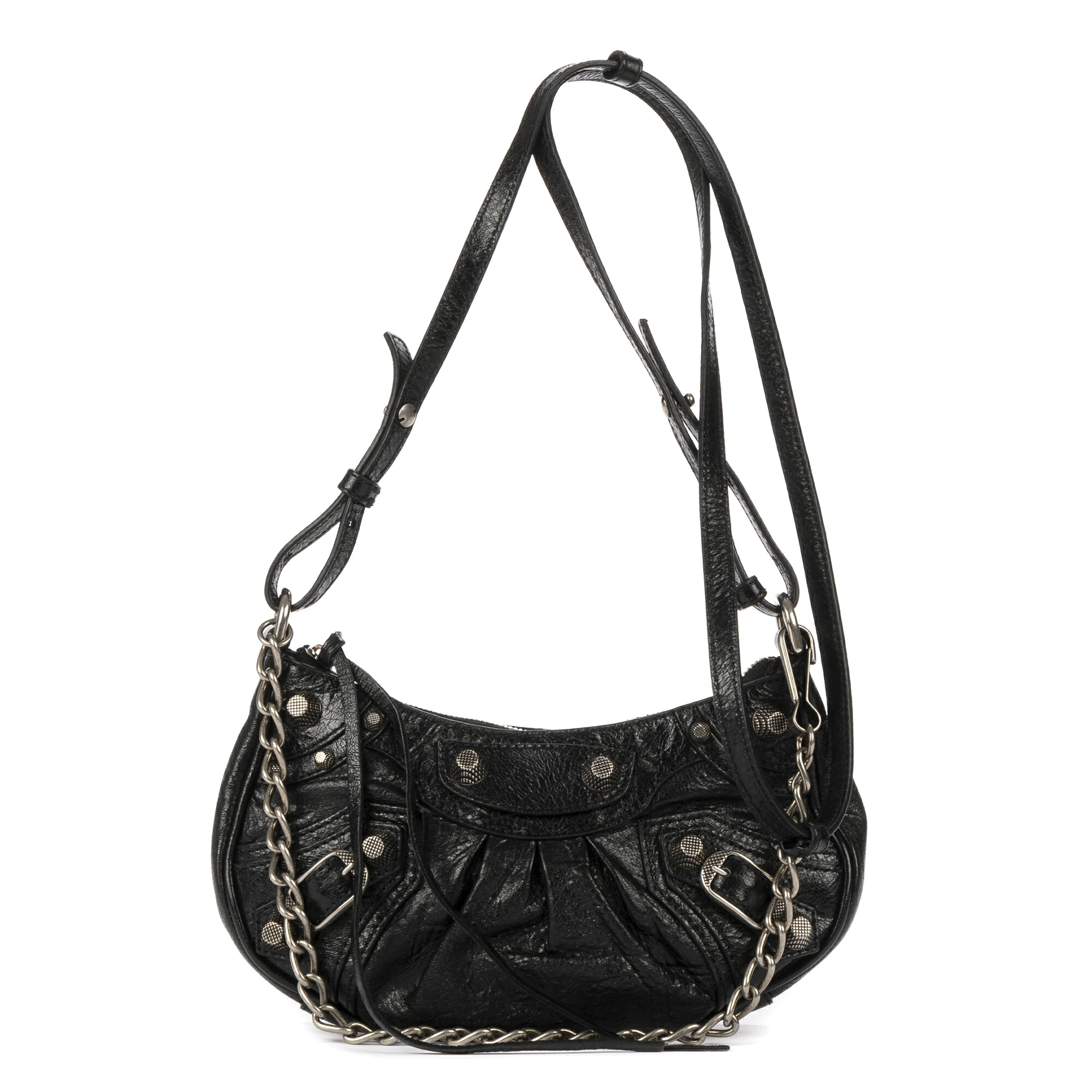 [中古] BALENCIAGA バレンシアガミニ Le Cagole黒エイジドカーフスキンA｜BrandCo Paris - Japan