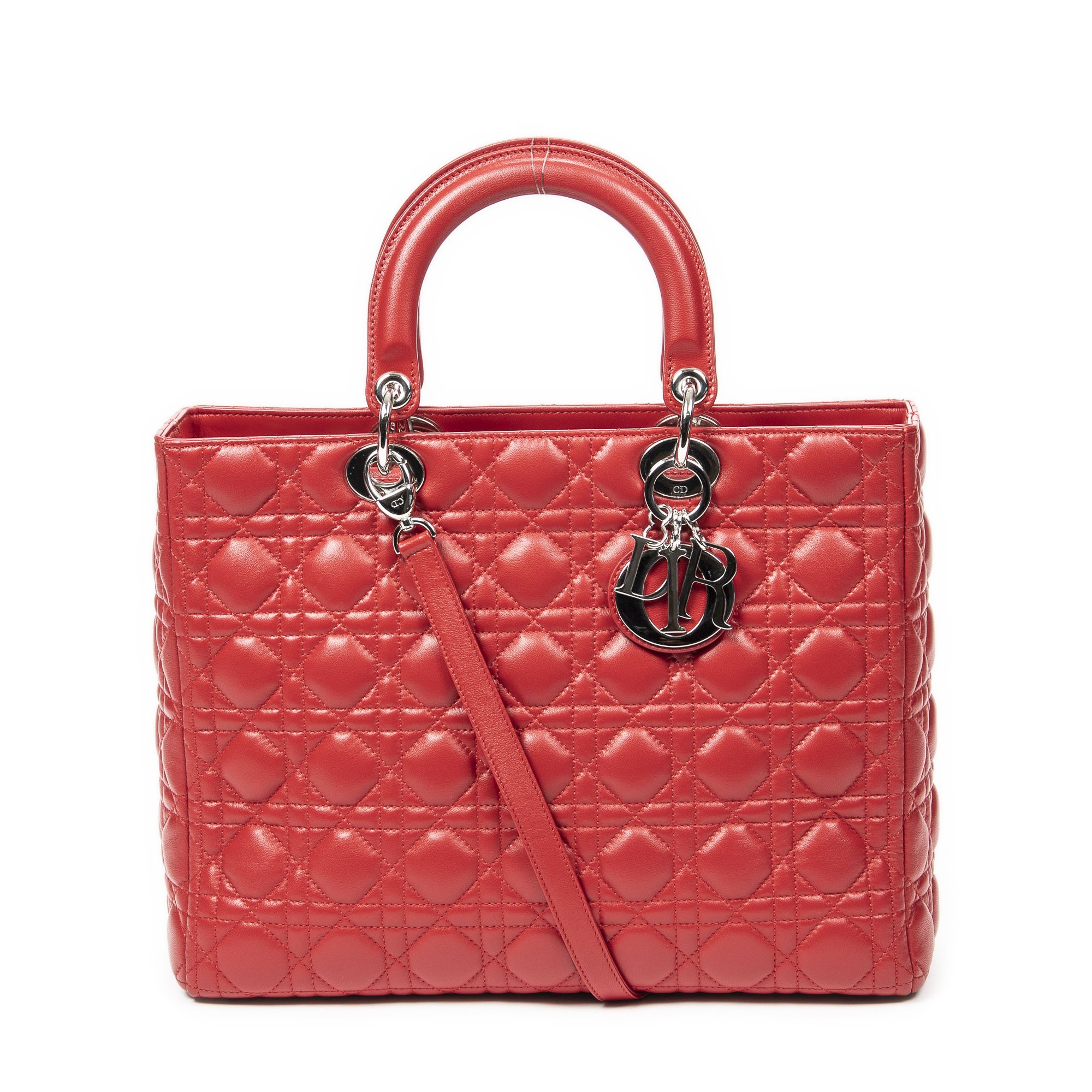 [中古] DIOR ディオールラージ レディ ディオール ジップ赤カナージラムスキンレザーA｜BrandCo Paris - Japan