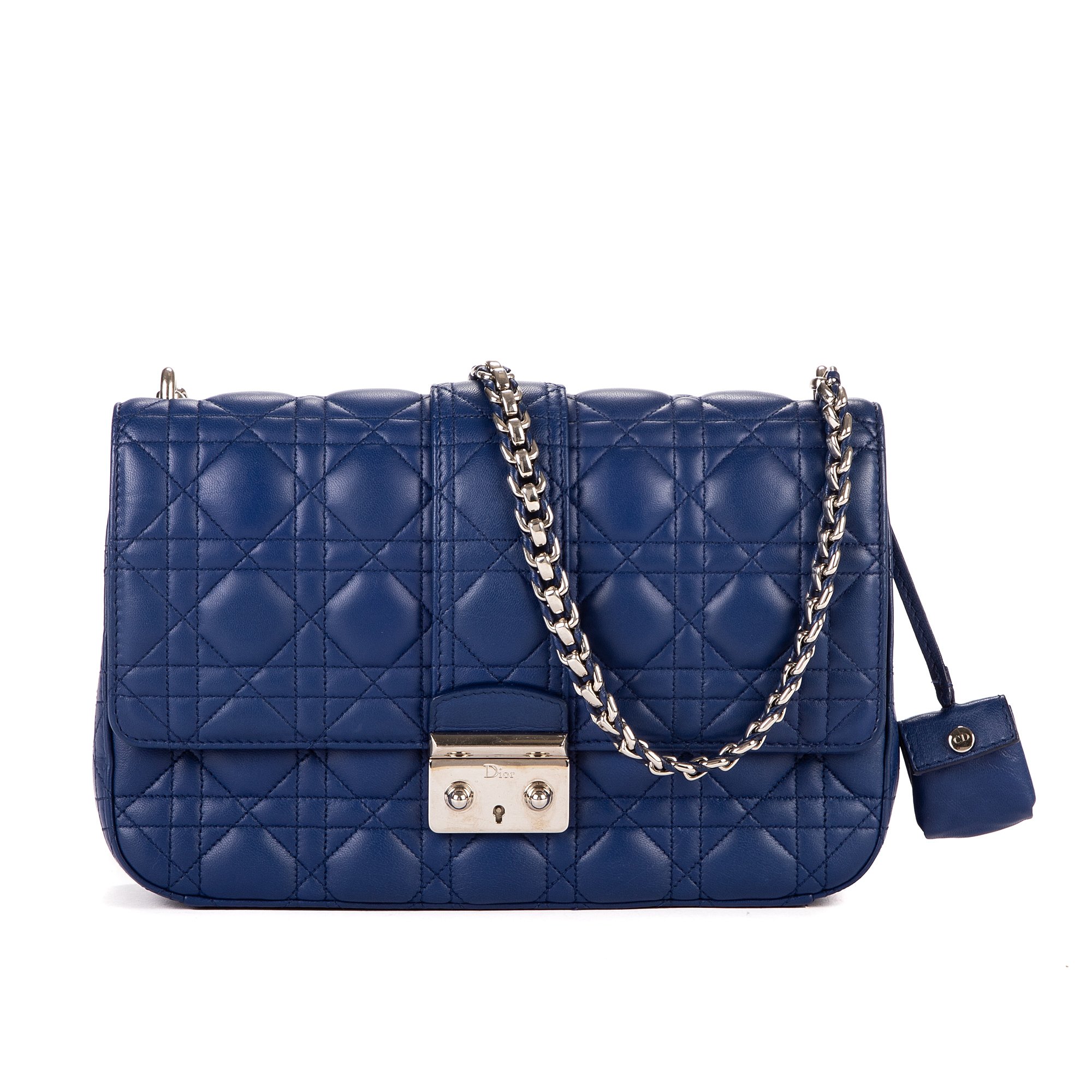 [中古] DIOR ディオールミス ディオールダークブルーカナージュキルトA｜BrandCo Paris - Japan