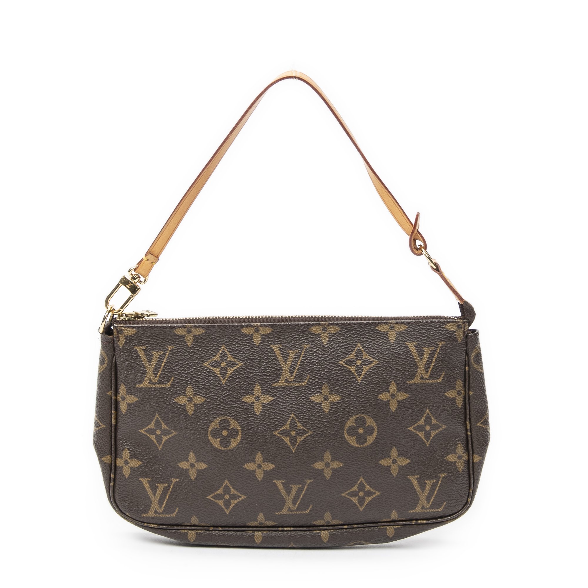 [中古] LOUIS VUITTON ルイヴィトンポシェット アクセサリー茶色モノグラムキャンバスA｜BrandCo Paris - Japan