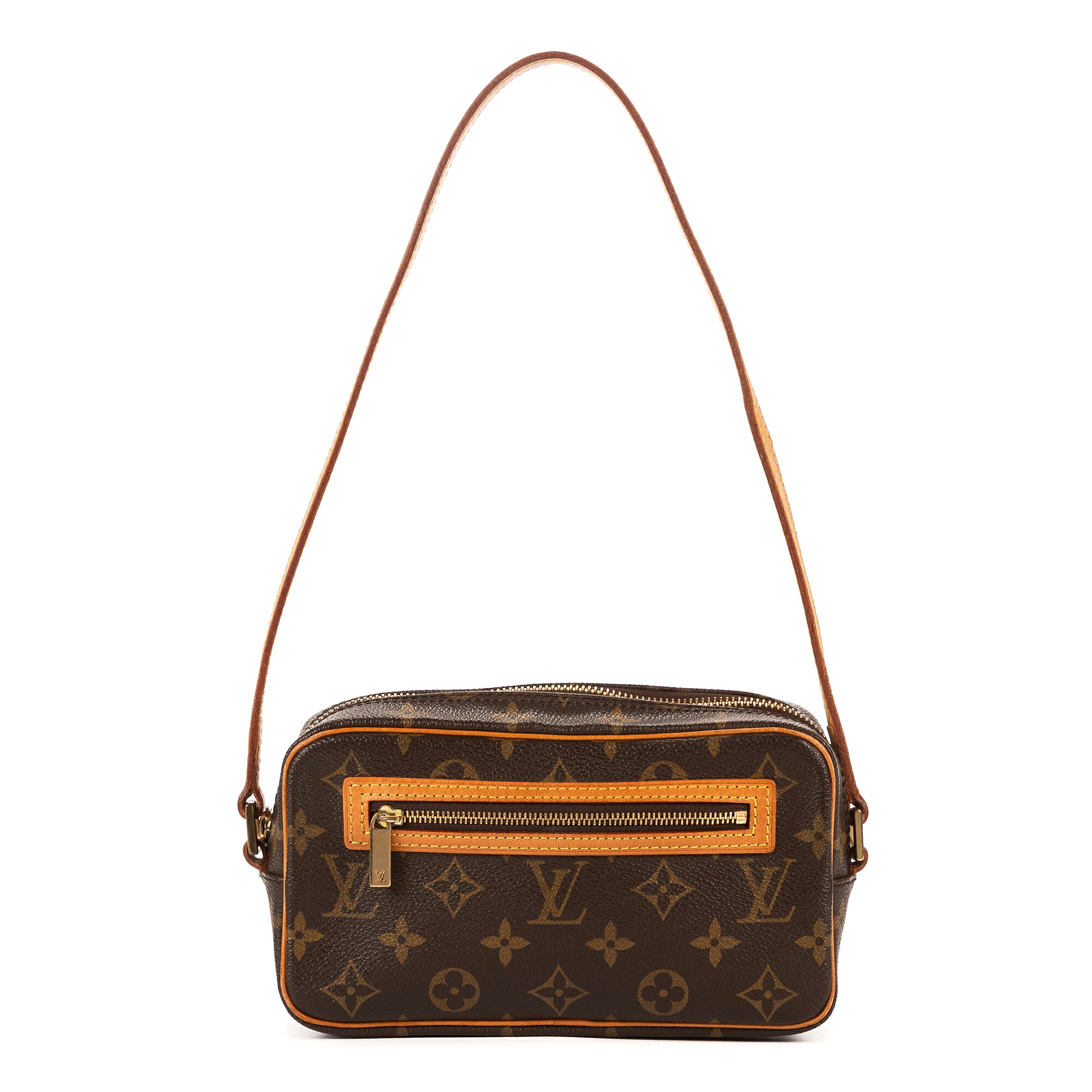 [中古] LOUIS VUITTON ルイヴィトンポシェット・シテ茶色モノグラムキャンバスAB｜BrandCo Paris - Japan