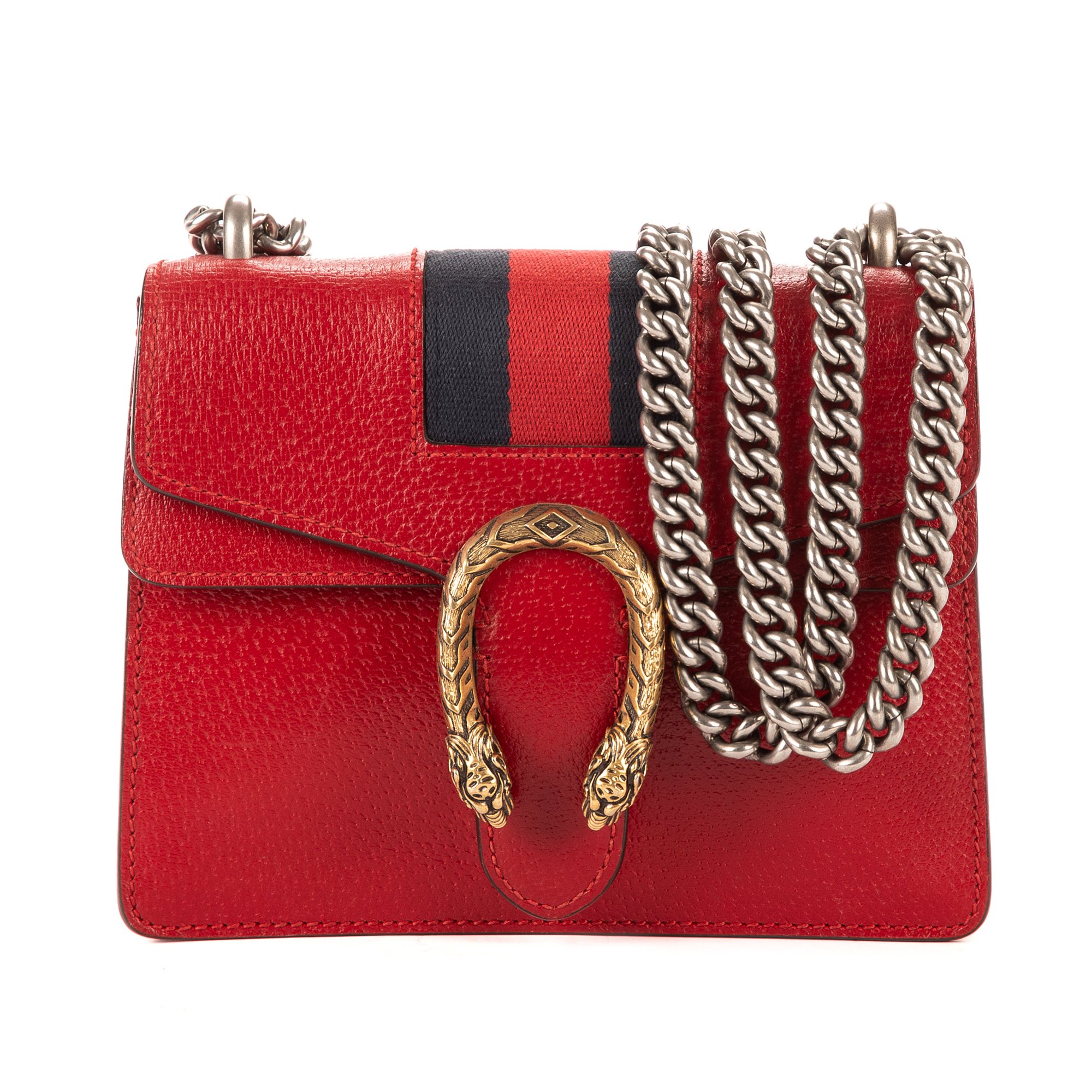 [中古] GUCCI グッチディオニュソス赤、ネイビーペブルドレザーA｜BrandCo Paris - Japan
