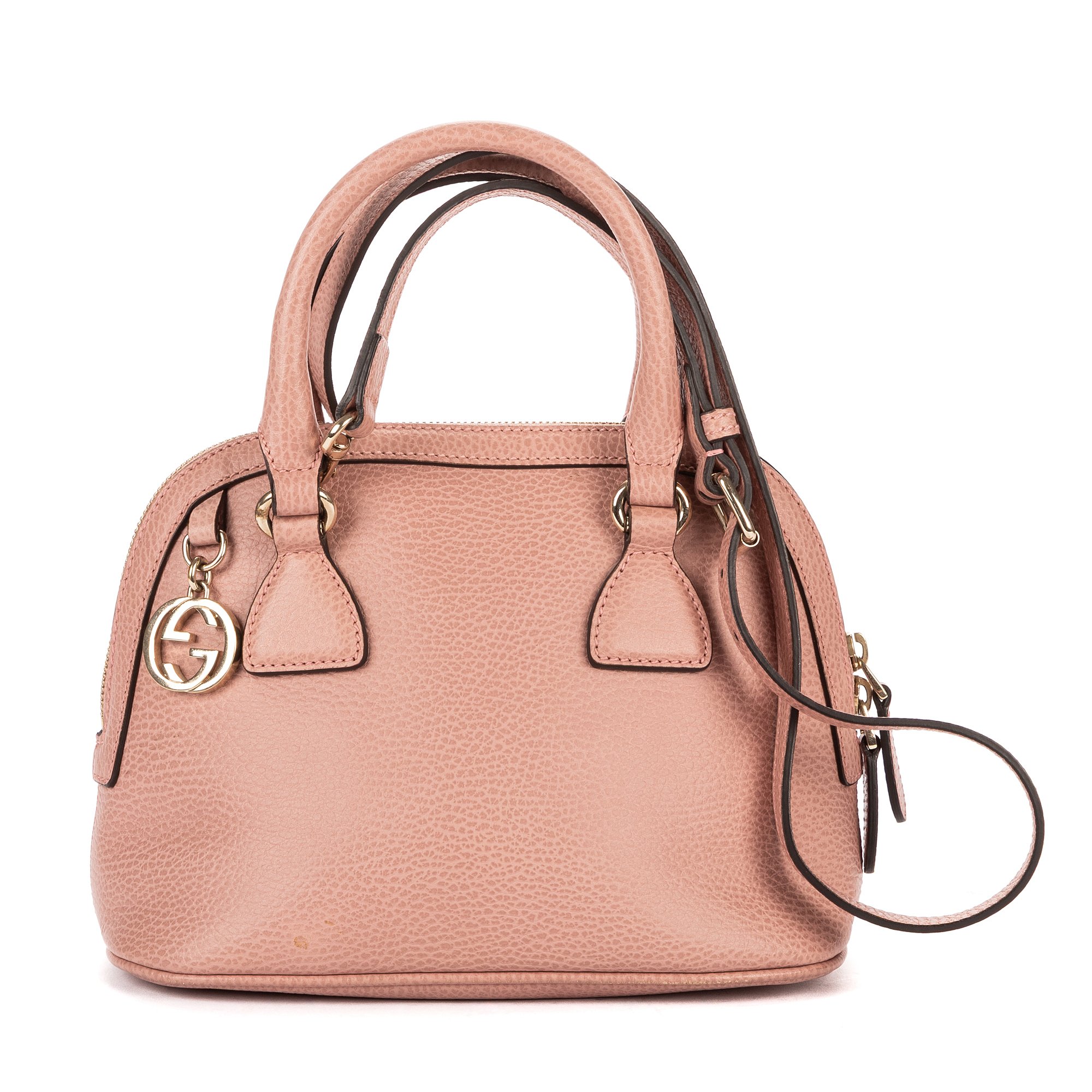 [中古] GUCCI グッチスモールフェイクロスボディピンクグレインカーフスキンレザーA｜BrandCo Paris - Japan