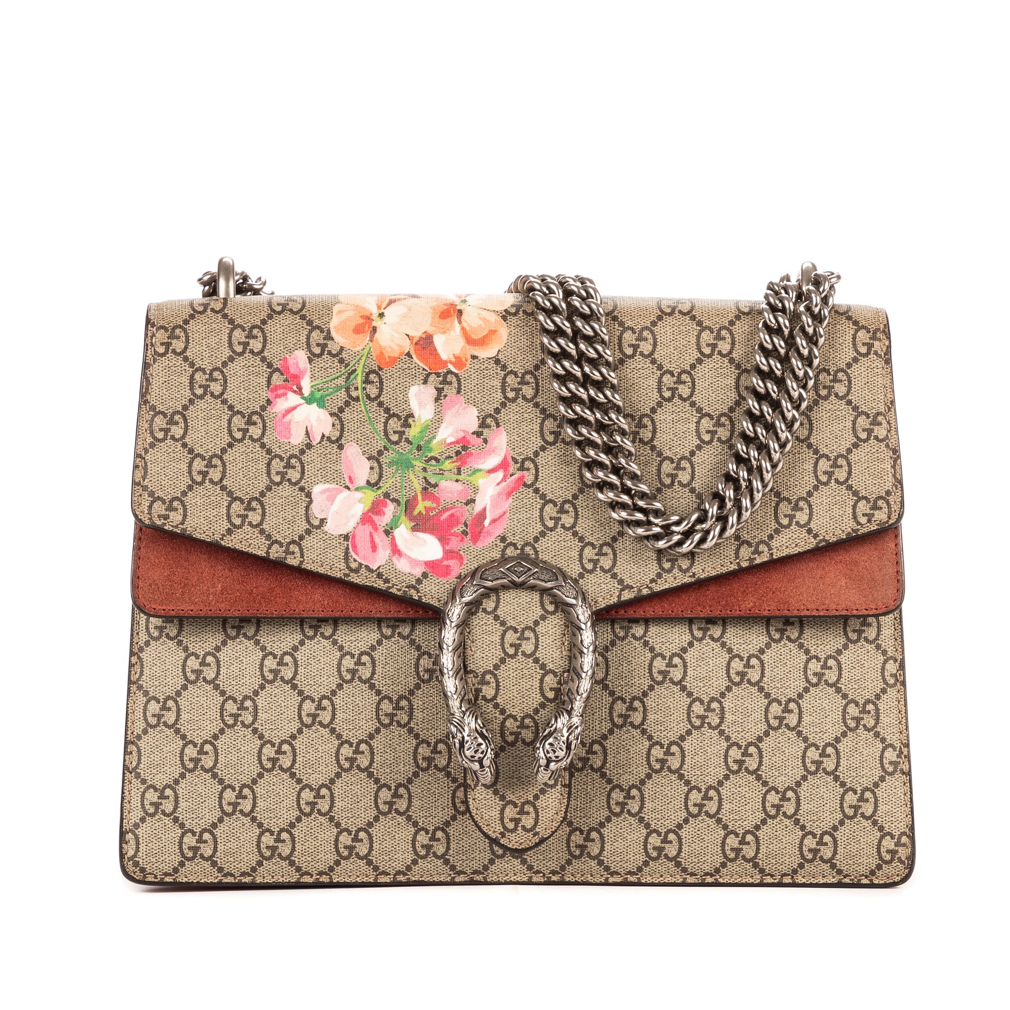 [中古] GUCCI グッチ"ブルームス ディオニュソス"ベージュ/バーガンディブルームズ スプリーム PVCキャンバスA｜BrandCo Paris - Japan
