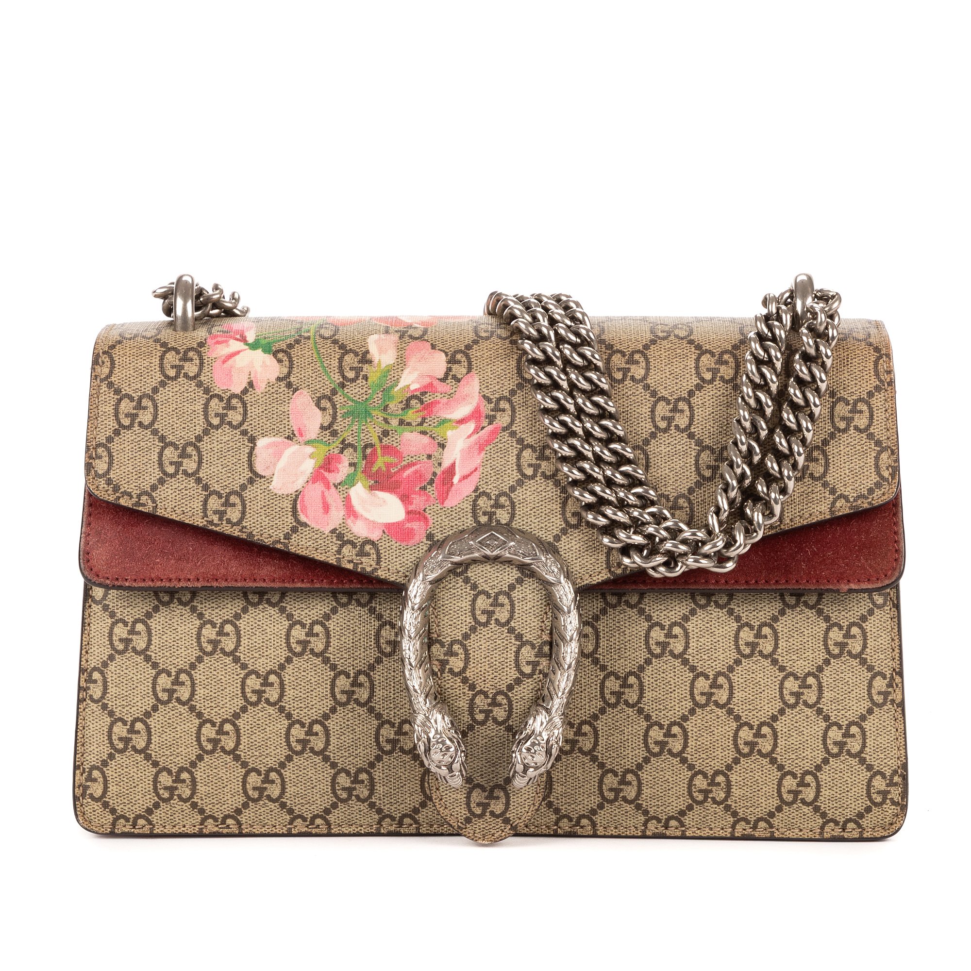 [中古] GUCCI グッチ"ブルームス ディオニュソス"ベージュ/バーガンディブルームズ スプリーム PVCキャンバスA｜BrandCo Paris - Japan