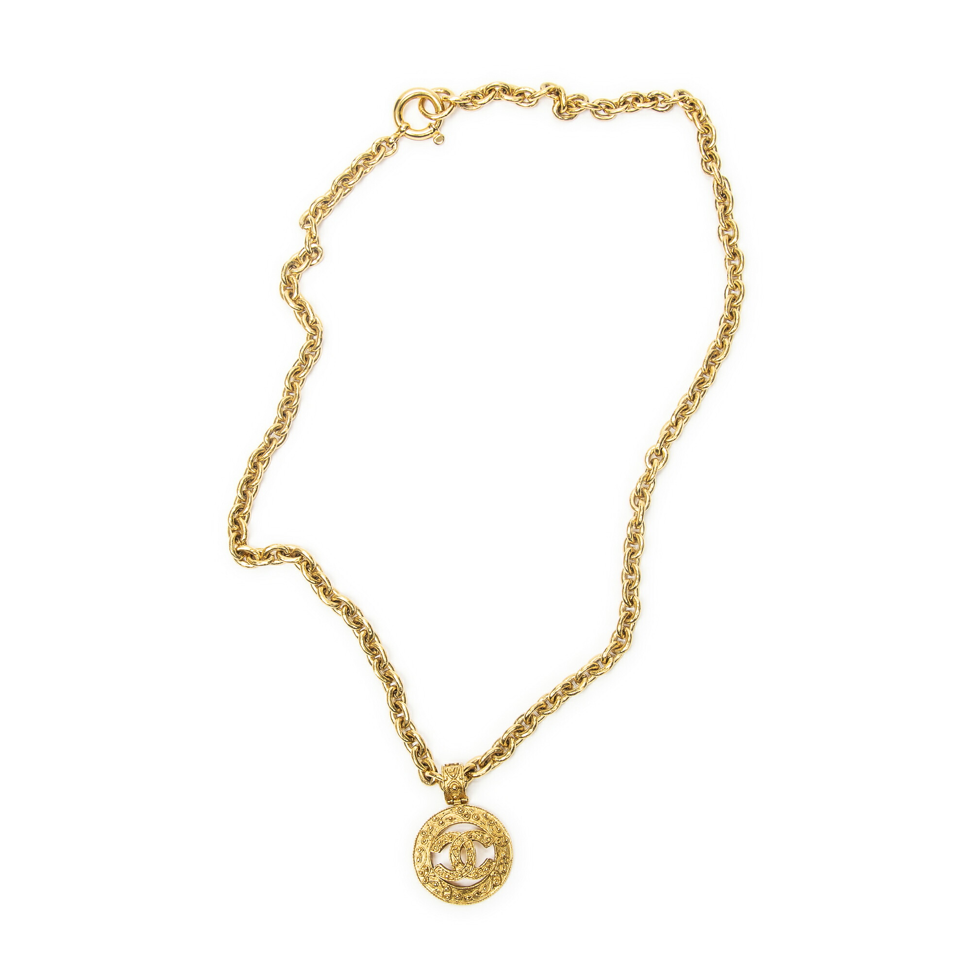 [中古] CHANEL シャネルココマーク ペンダント チェーンネックレス金金メッキA｜BrandCo Paris - Japan