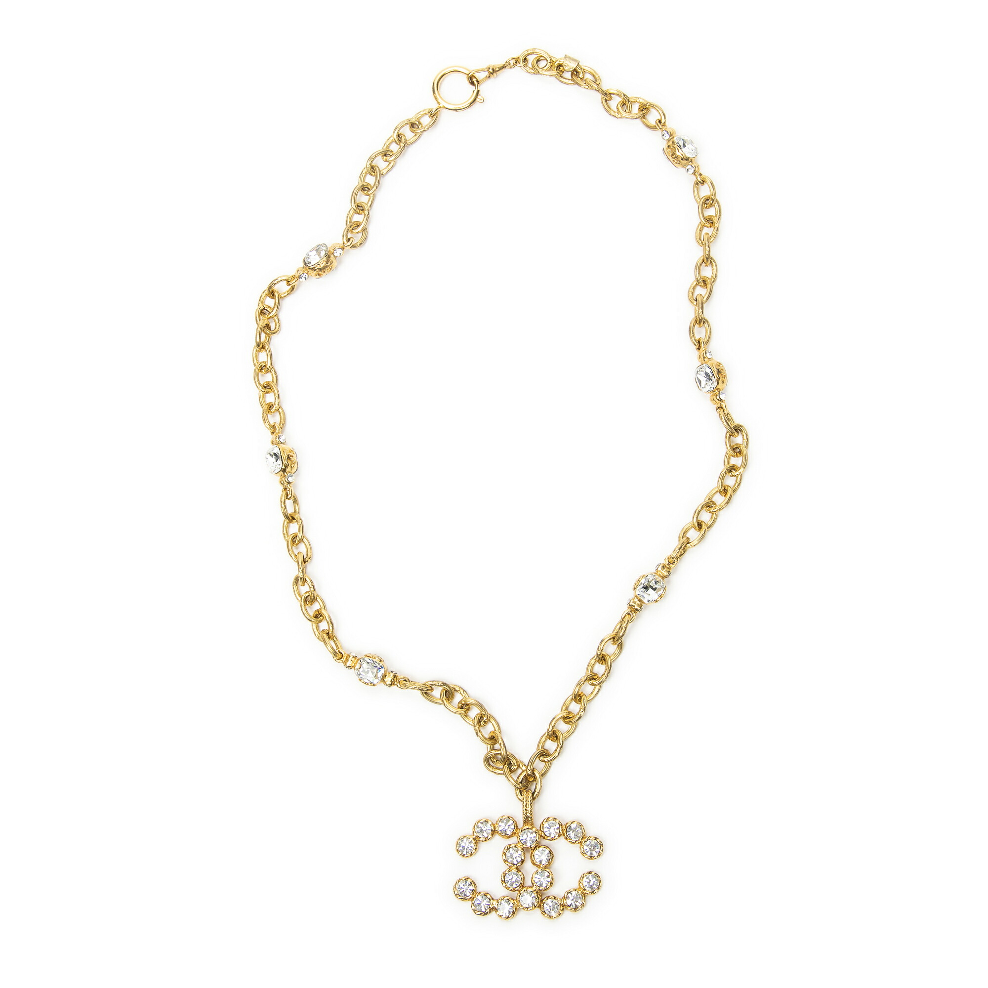 [中古] CHANEL シャネルCCラウンドペンダントネックレス金金メッキA｜BrandCo Paris - Japan