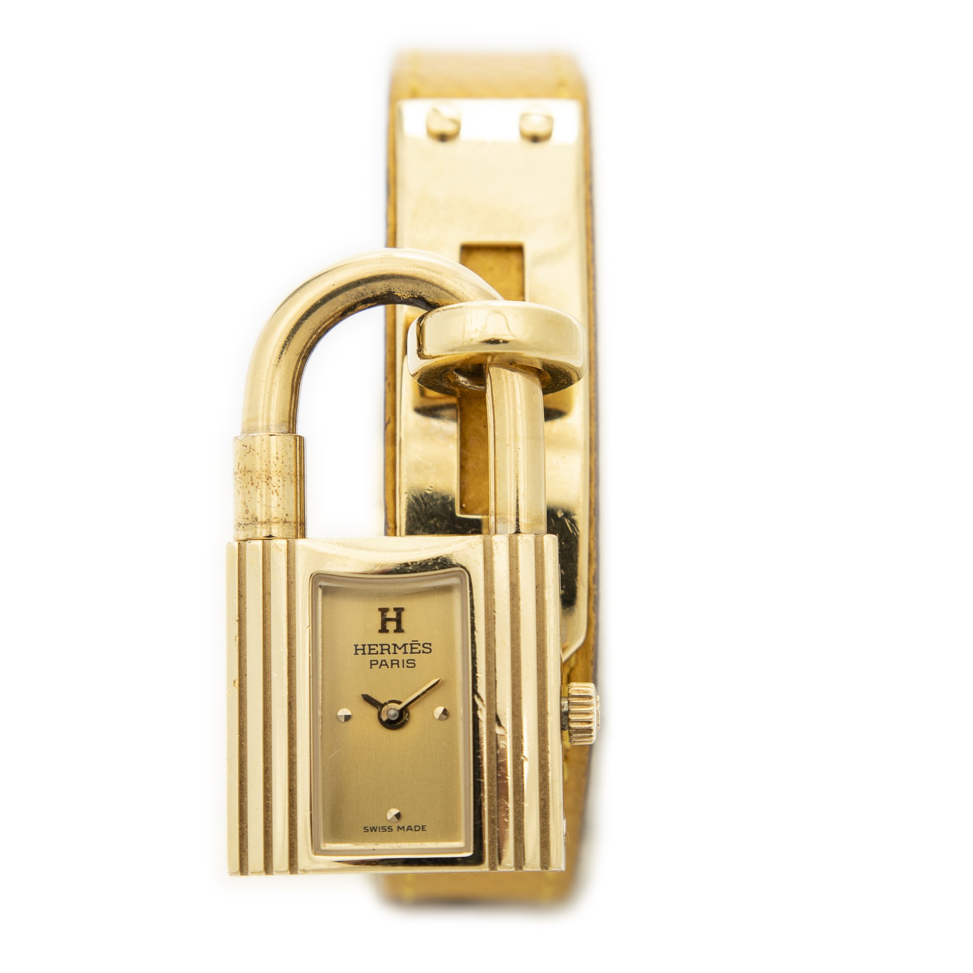 [中古] HERMES エルメスケリーウォッチ黄色クールシュベルレザーA｜BrandCo Paris - Japan