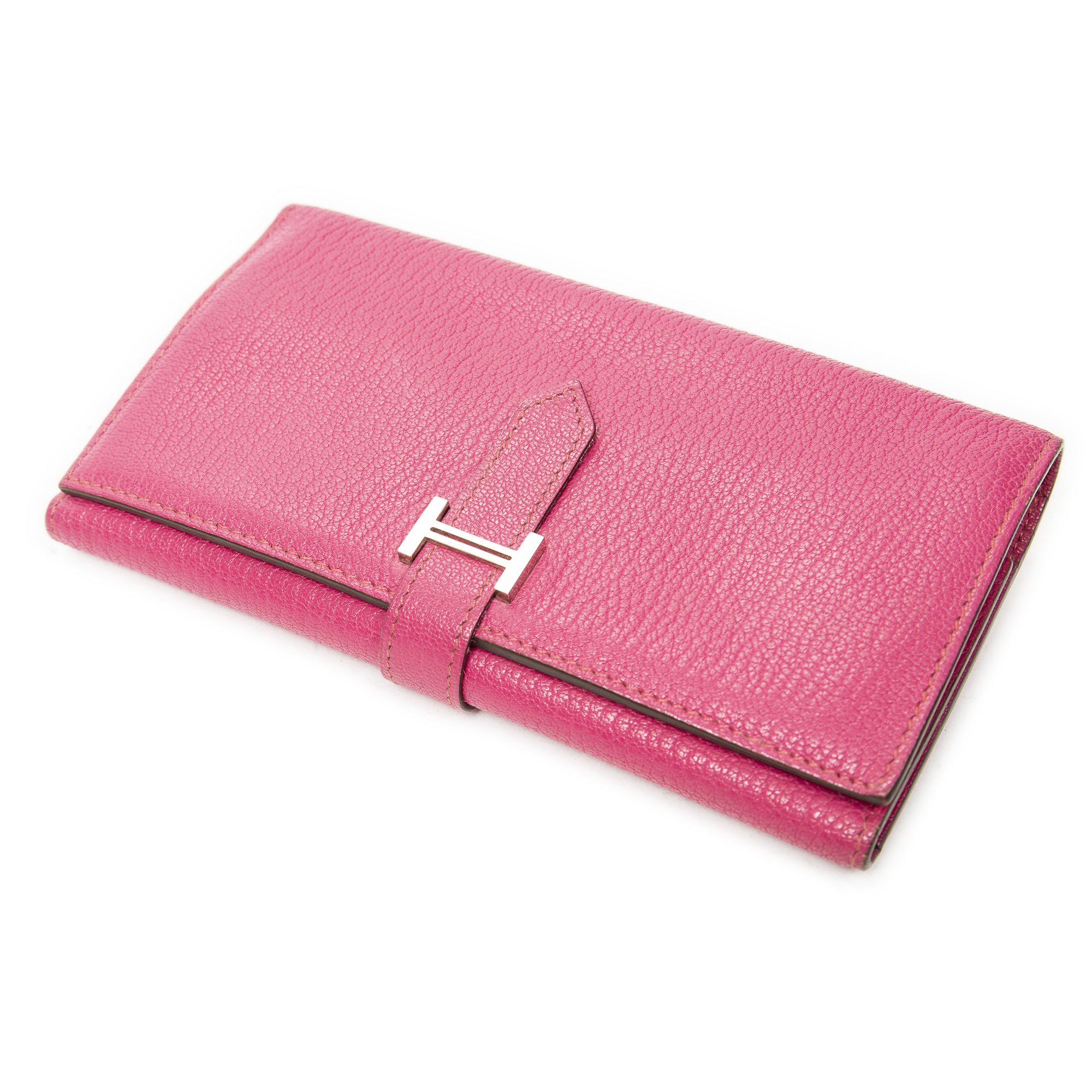 [中古] HERMES エルメスベアン ウォレットRose ShockingシェーブルマイソールレザーA｜BrandCo Paris - Japan