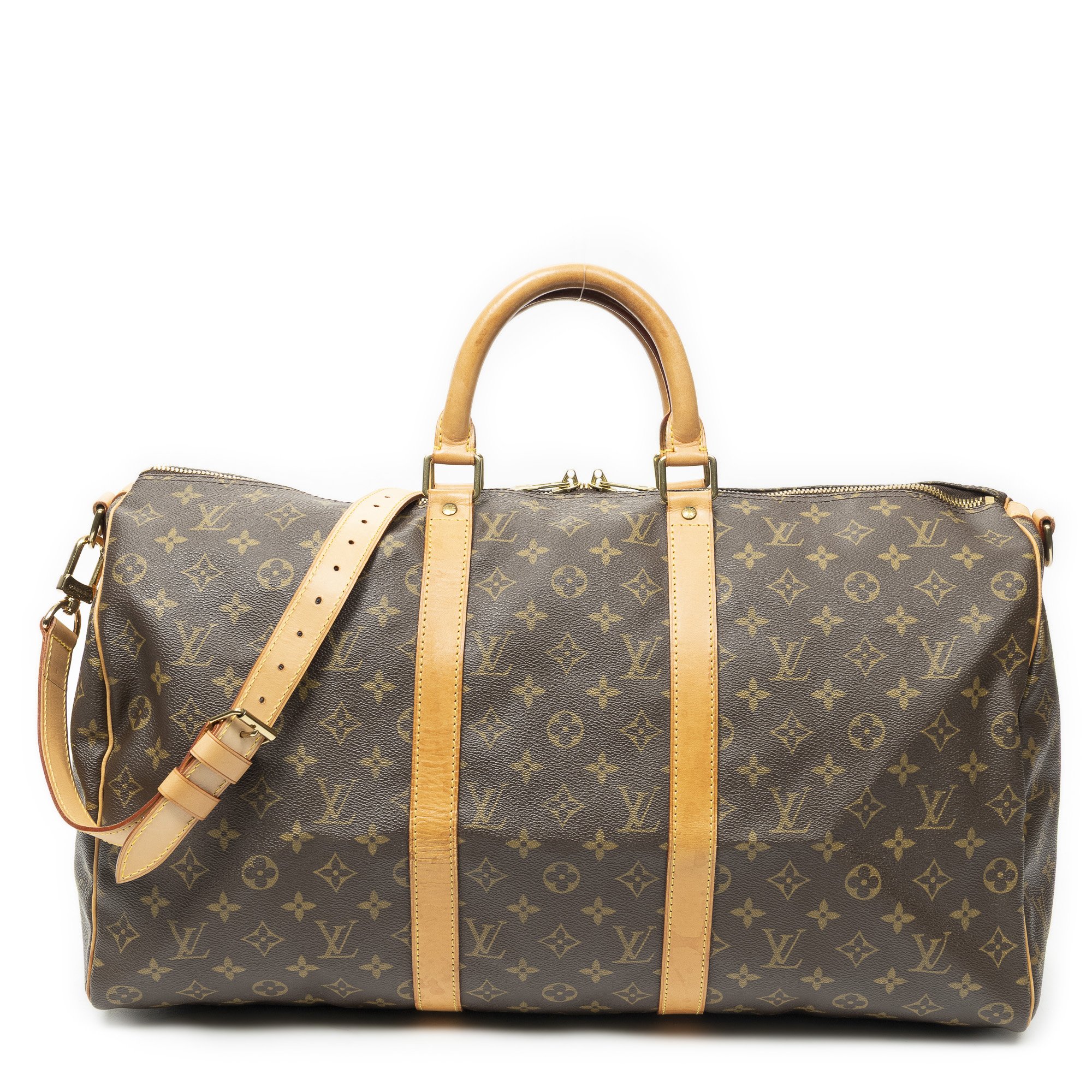 [中古] LOUIS VUITTON ルイヴィトンキーポル バンドリエール茶色モノグラムキャンバスAB｜BrandCo Paris - Japan
