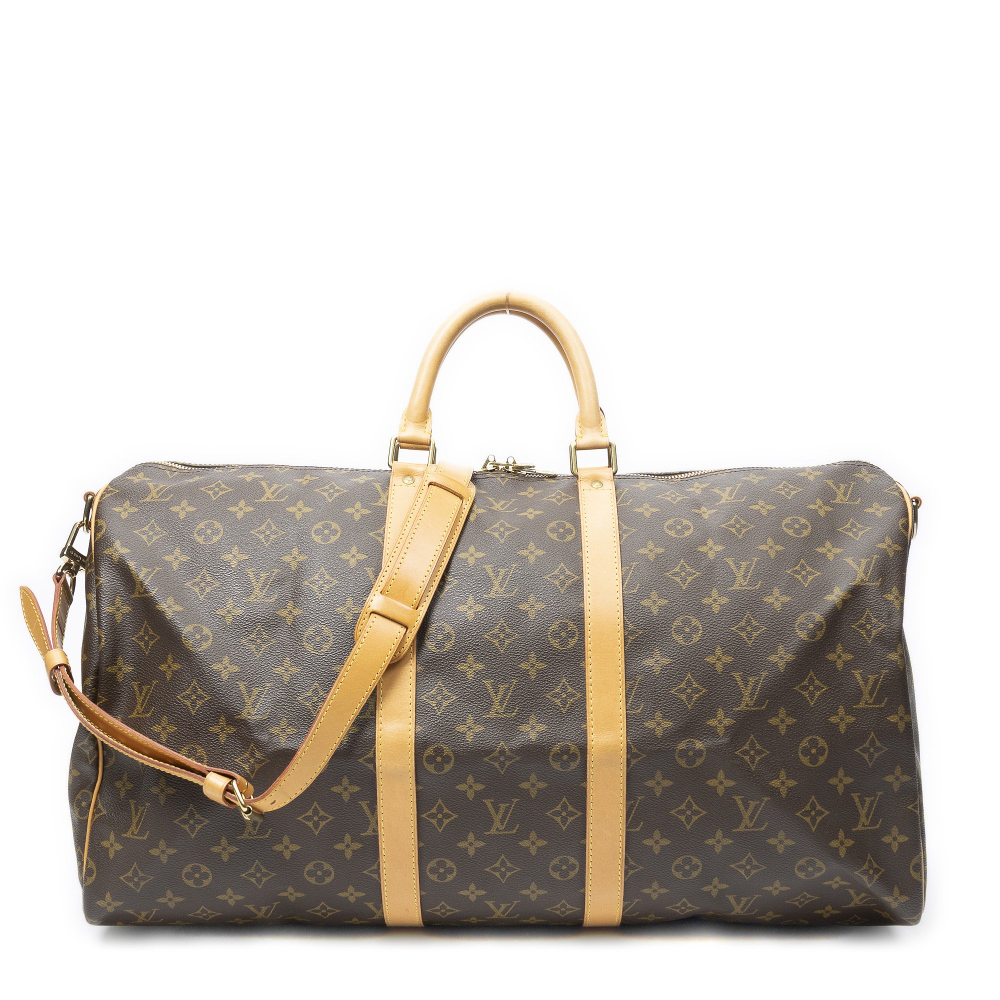 [中古] LOUIS VUITTON ルイヴィトンキーポル バンドリエール茶色モノグラムキャンバスA｜BrandCo Paris - Japan