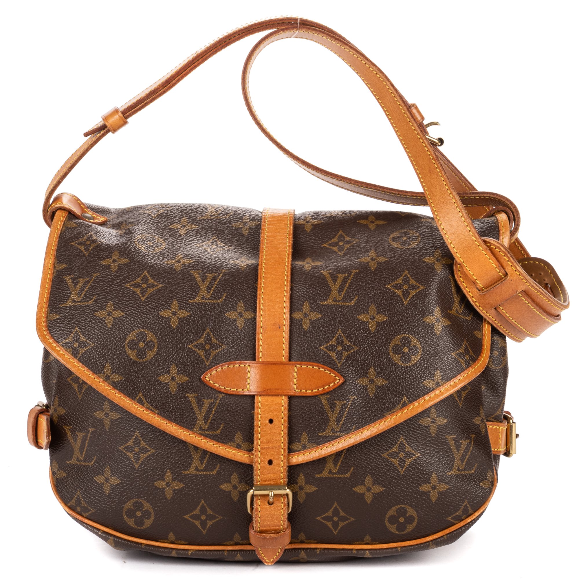 [中古] LOUIS VUITTON ルイヴィトンソミュール茶色モノグラムキャンバスAB｜BrandCo Paris - Japan