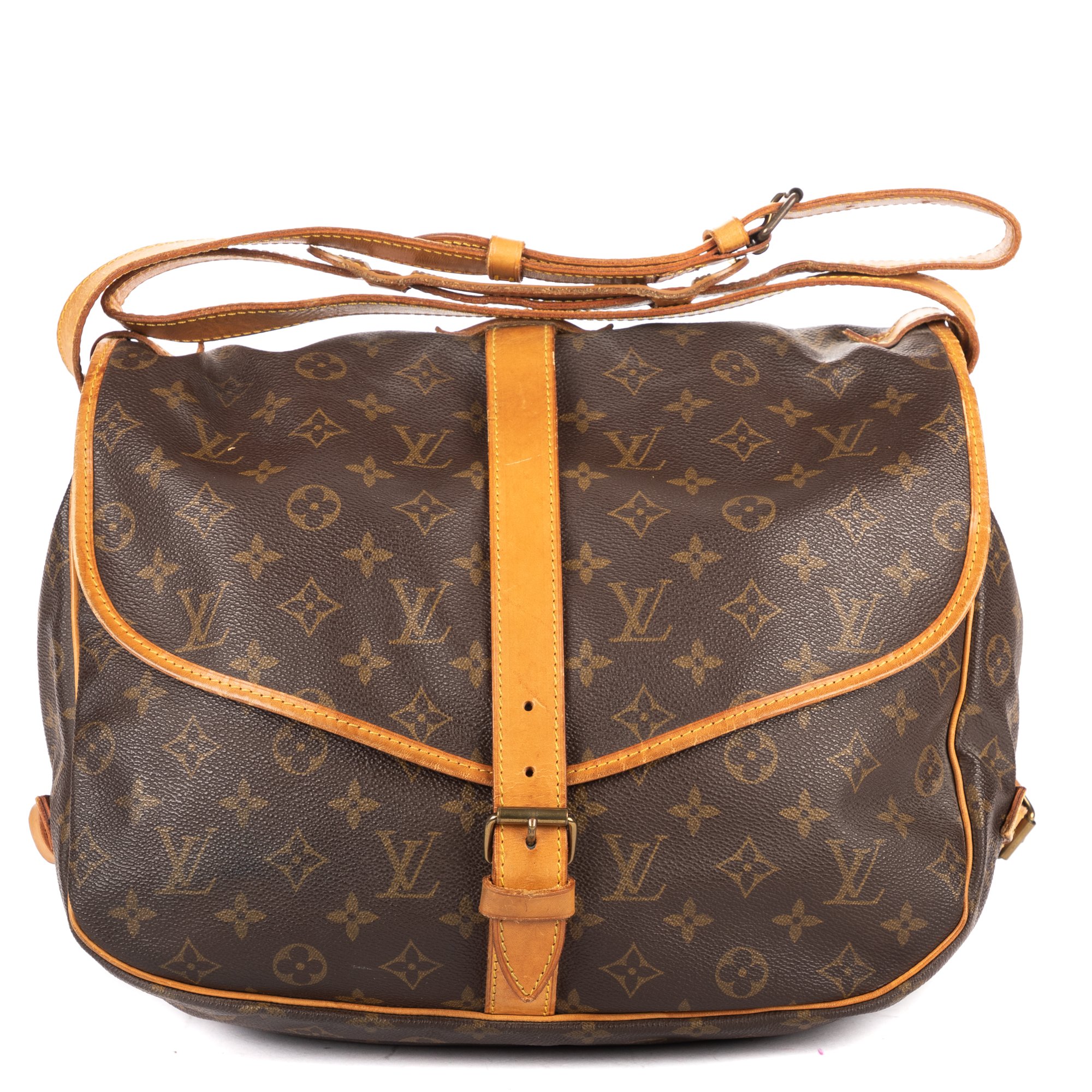 [中古] LOUIS VUITTON ルイヴィトンソミュール茶色モノグラムキャンバスAB｜BrandCo Paris - Japan