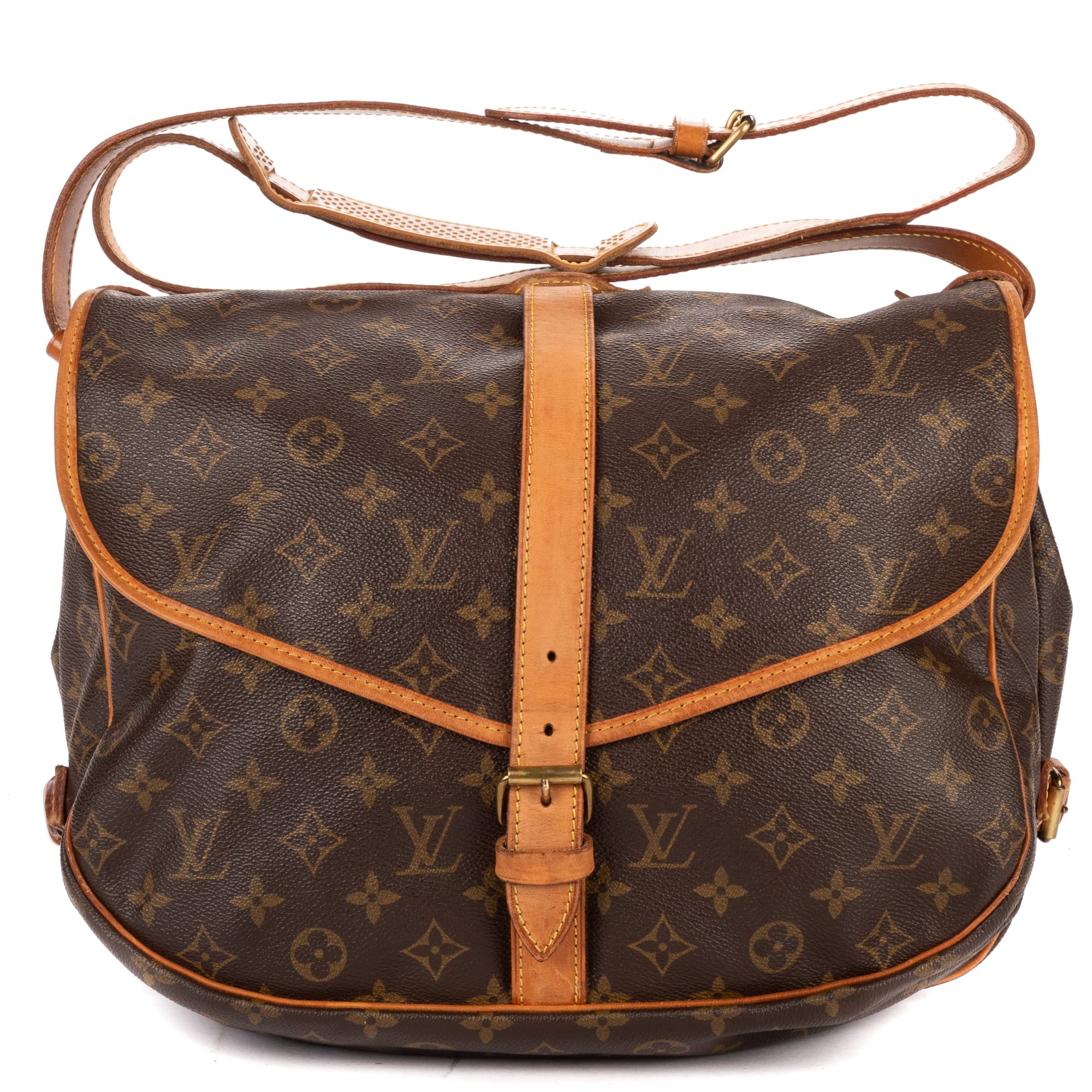 [中古] LOUIS VUITTON ルイヴィトンソミュール茶色モノグラムキャンバスAB｜BrandCo Paris - Japan