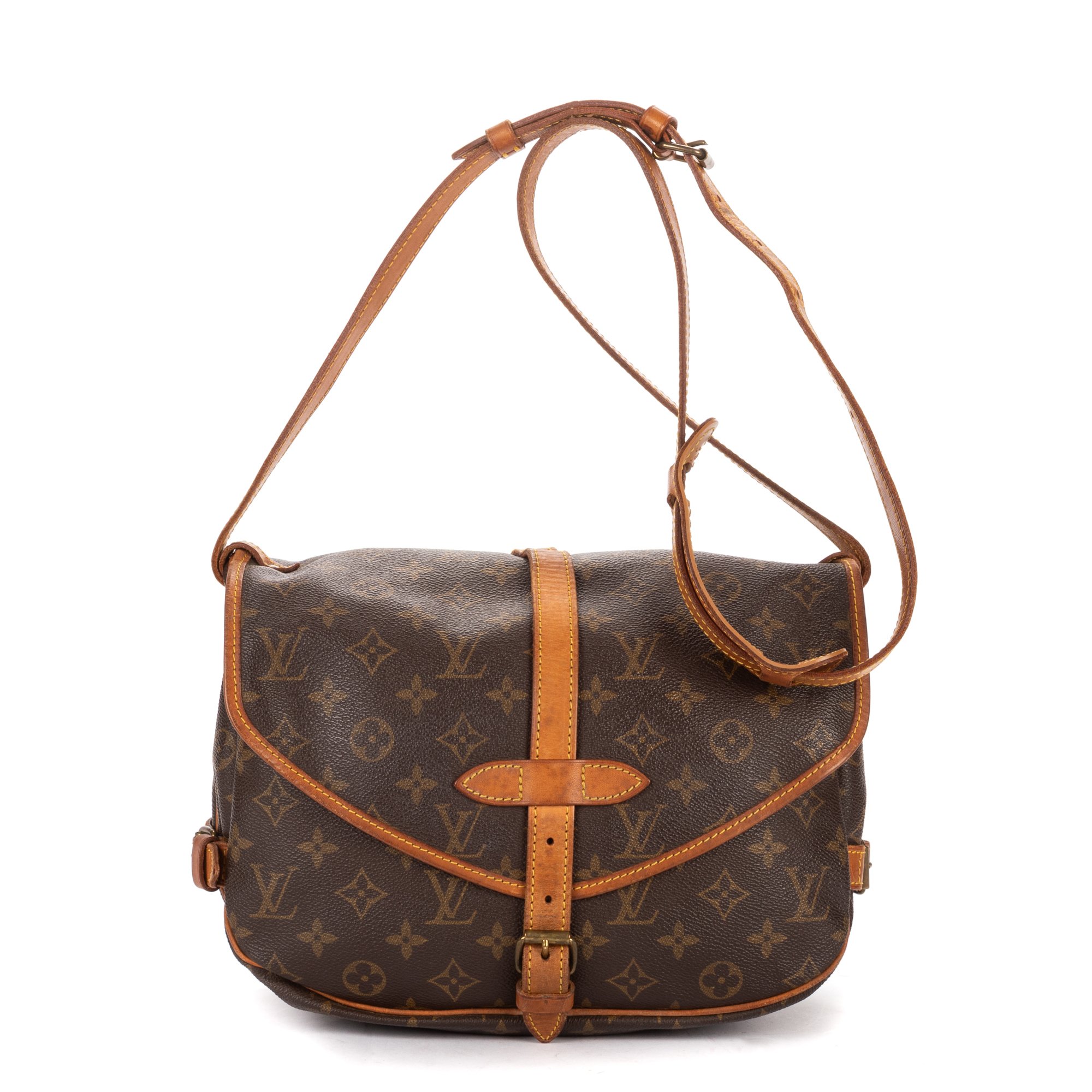 [中古] LOUIS VUITTON ルイヴィトンソミュール茶色モノグラムキャンバスAB｜BrandCo Paris - Japan