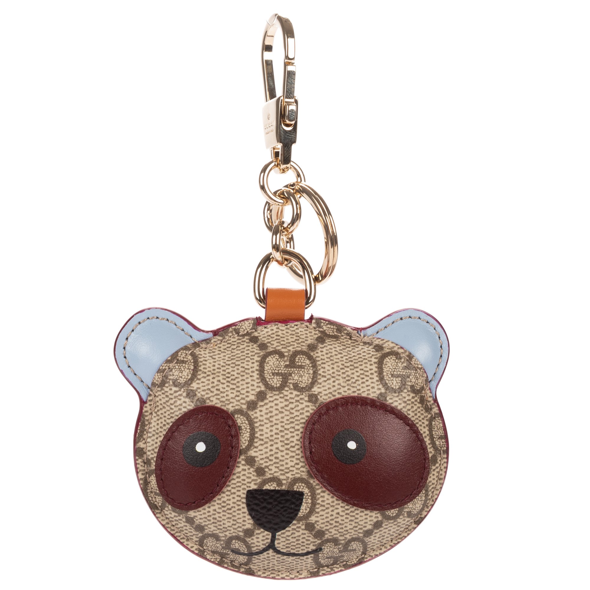 [中古] GUCCI グッチPanda-Shaped Bag Charmベージュ、バーガンディ、青GGキャンバスN｜BrandCo Paris - Japan