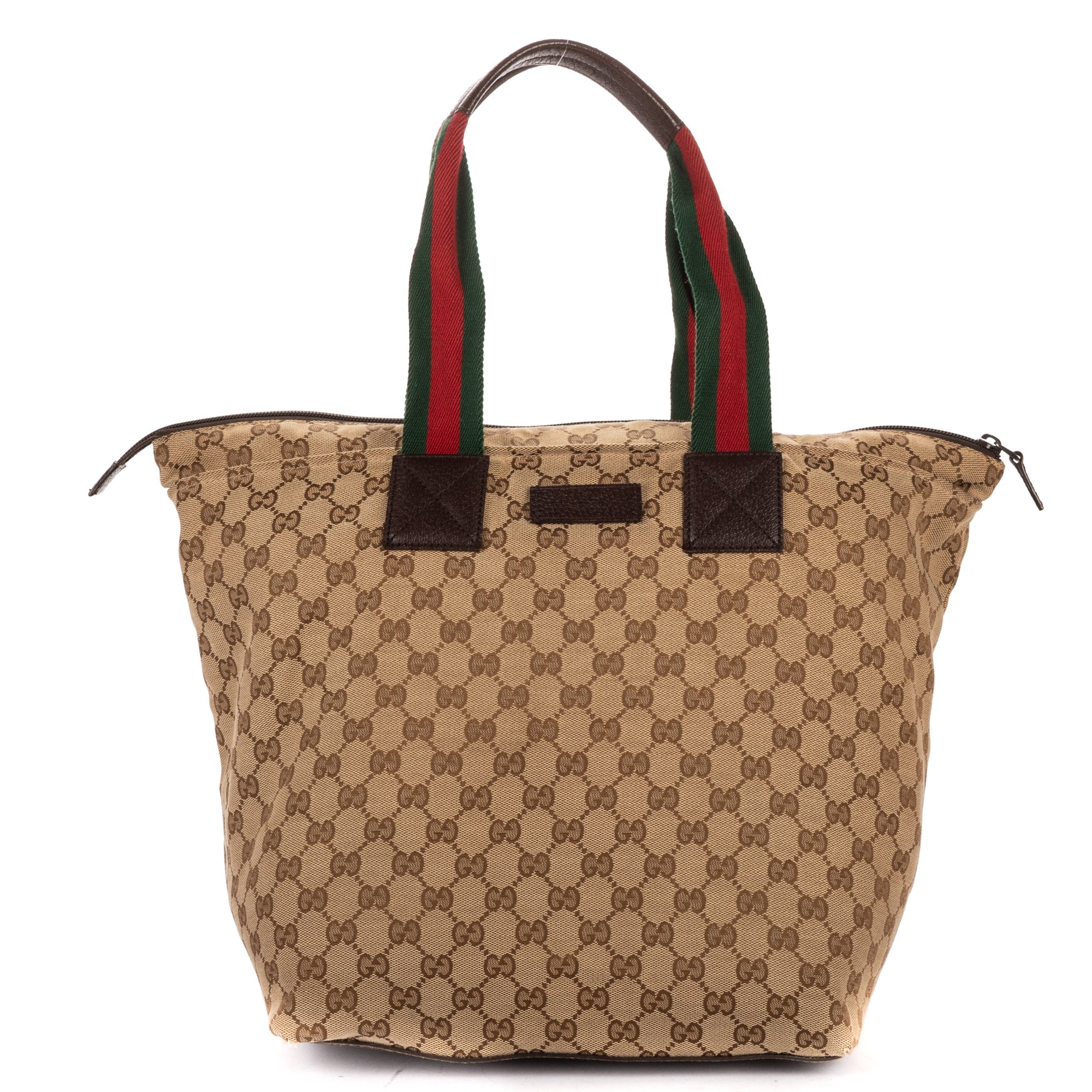[中古] GUCCI グッチGGトートバッグベージュ/ダークブラウンGGキャンバスAB｜BrandCo Paris - Japan