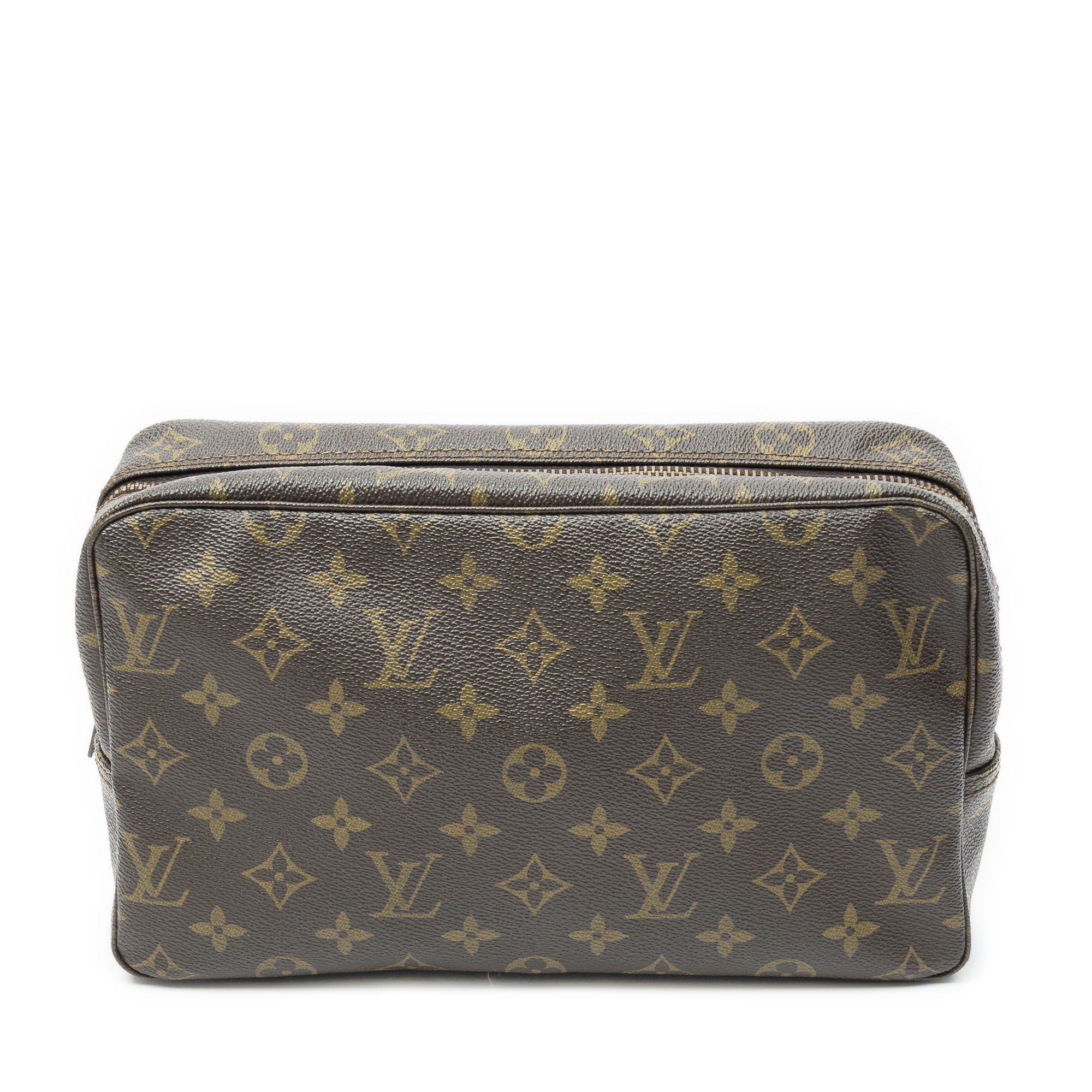 [中古] LOUIS VUITTON ルイヴィトントイレタリーポーチ茶色モノグラムキャンバスAB｜BrandCo Paris - Japan