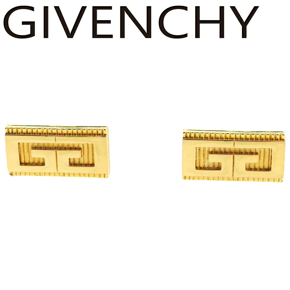【Fashion Special Fair★24％OFFクーポン】【中古】 ジバンシィ カフス アクセサリー メンズ ゴールドメッキ GIVENCHY T23435 ブランド ハイブランド ヴィンテージ 送料無料