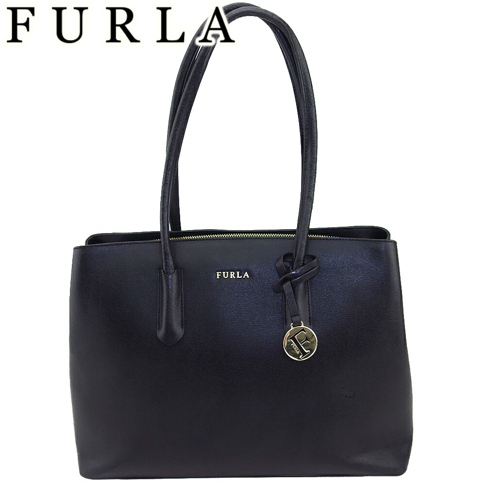 フルラ SOFIA ソフィア レザー トートバッグ　M ブラック 黒 フルラ FURLA SOFIA M TOTE （ブルー） -アウトレット通販