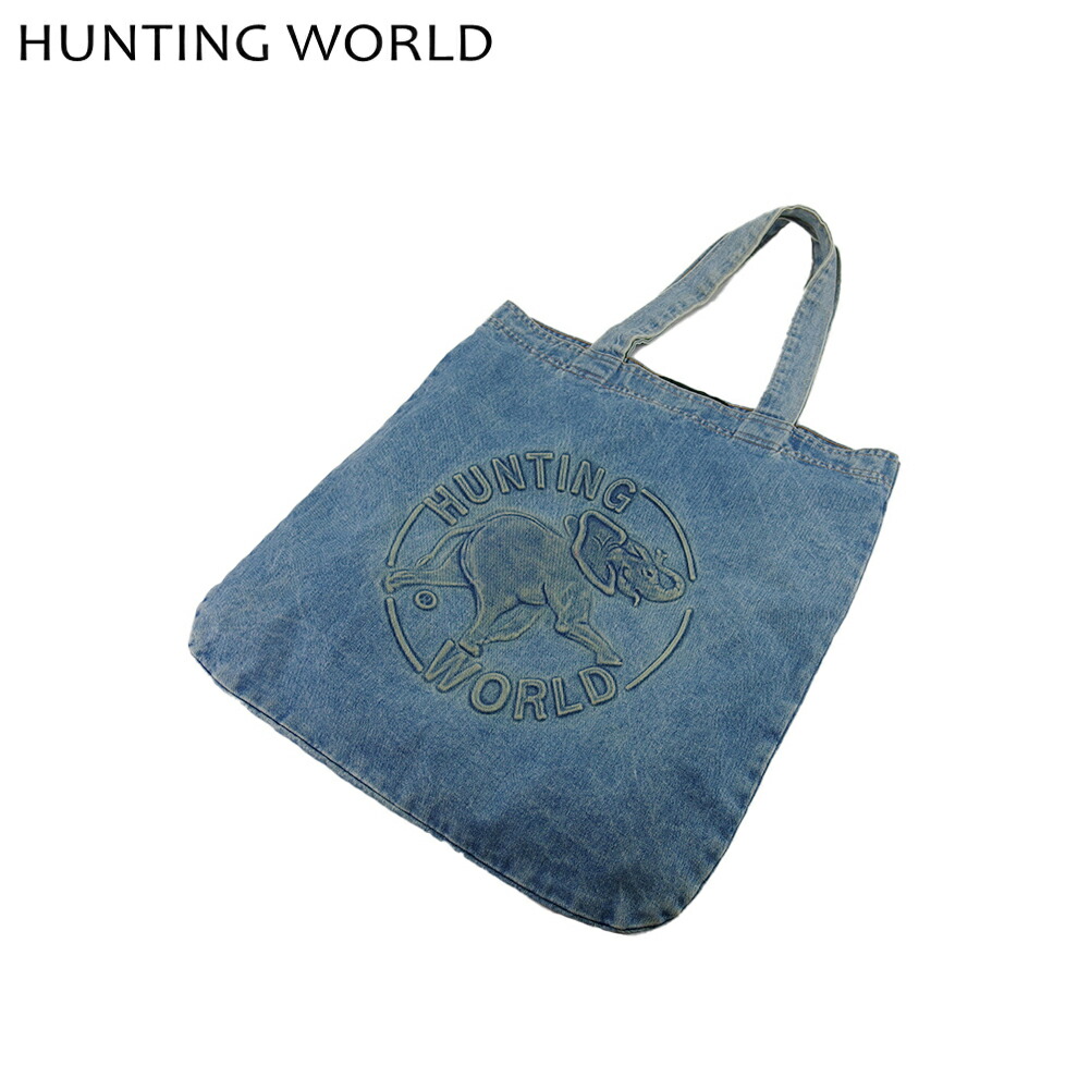 HUNTING WORLD トートバッグ 美品】 HUNTING WORLD トートバッグ キャンバスxレザー - メルカリ
