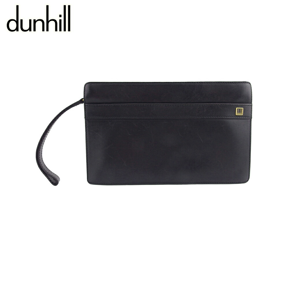 ✨ ダンヒル ✨レザー クラッチバッグ 書類入れ 鍵付き dunhill ダンヒル黒 レザー クラッチバッグ メンズ ダイヤル鍵付き