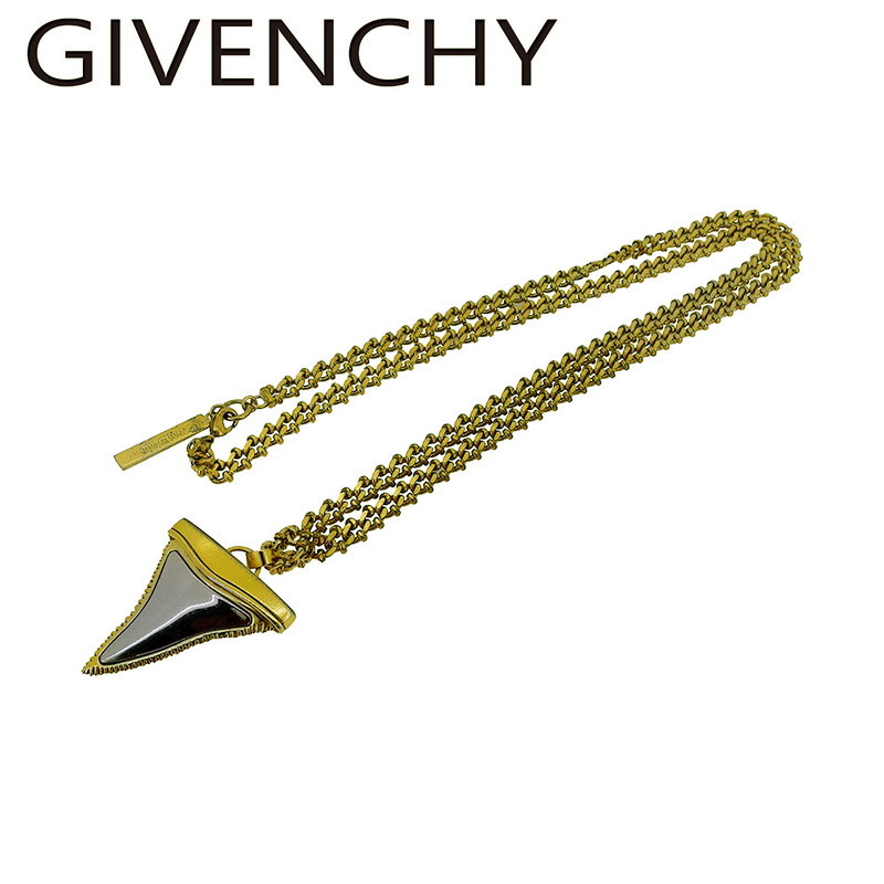 【月末BIG SALE★25％OFFクーポン】【中古】 ジバンシィ ネックレス アクセサリー ゴールド　シルバー GP&times;シルバー素材 GIVENCHY C4603 ブランド ハイブランド ヴィンテージ 送料無料｜ブランドデポ TOKYO