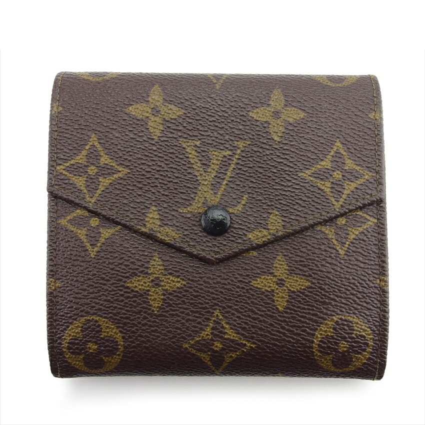 【Fashion Special Fair★24％OFFクーポン】ルイ・ヴィトン LOUIS VUITTON 二つ折り財布 モノグラム ポルトモネビエ（旧タイプ） ブラウン ベージュ モノグラムキャンバス 中古 ブランド ハイブランド ヴィンテージ 送料無料