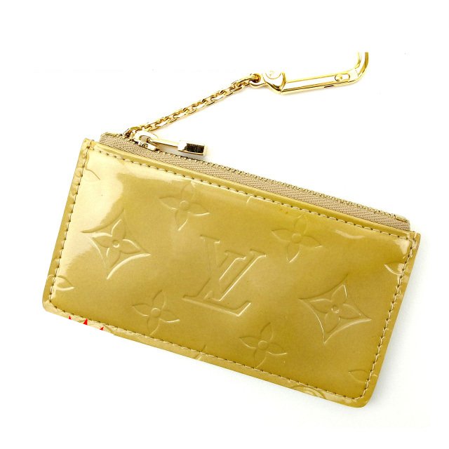 【お買い物マラソン★30％OFFクーポン】ルイ・ヴィトン LOUIS VUITTON コインケース ヴェルニ /ポシェットクレ ベージュ 中古 ブランド ハイブランド ヴィンテージ 送料無料｜ブランドデポ TOKYO
