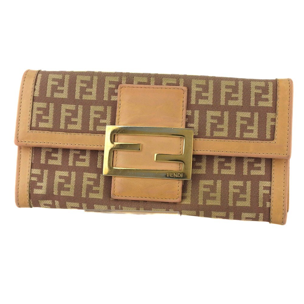 【新生活応援★29％OFFクーポン】フェンディ FENDI 14059 キャンバス×レザー レディース 中古 ブランド ハイブランド ヴィンテージ 送料無料