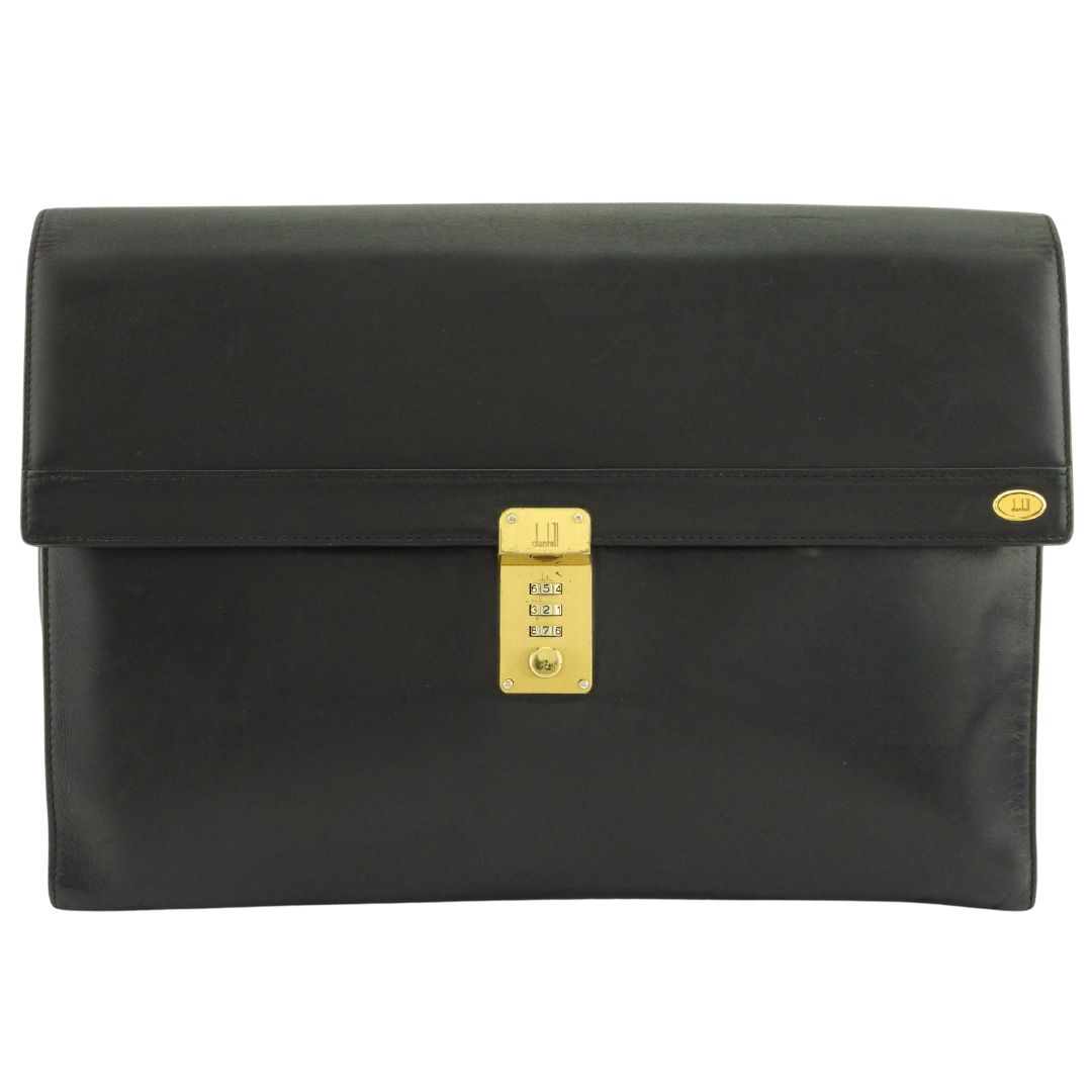 【月末BIG SALE★25％OFFクーポン】ダンヒル Dunhill ビジネスバッグ オックスフォード ロゴプレート ブラック メンズ 中古｜ブランドデポ TOKYO