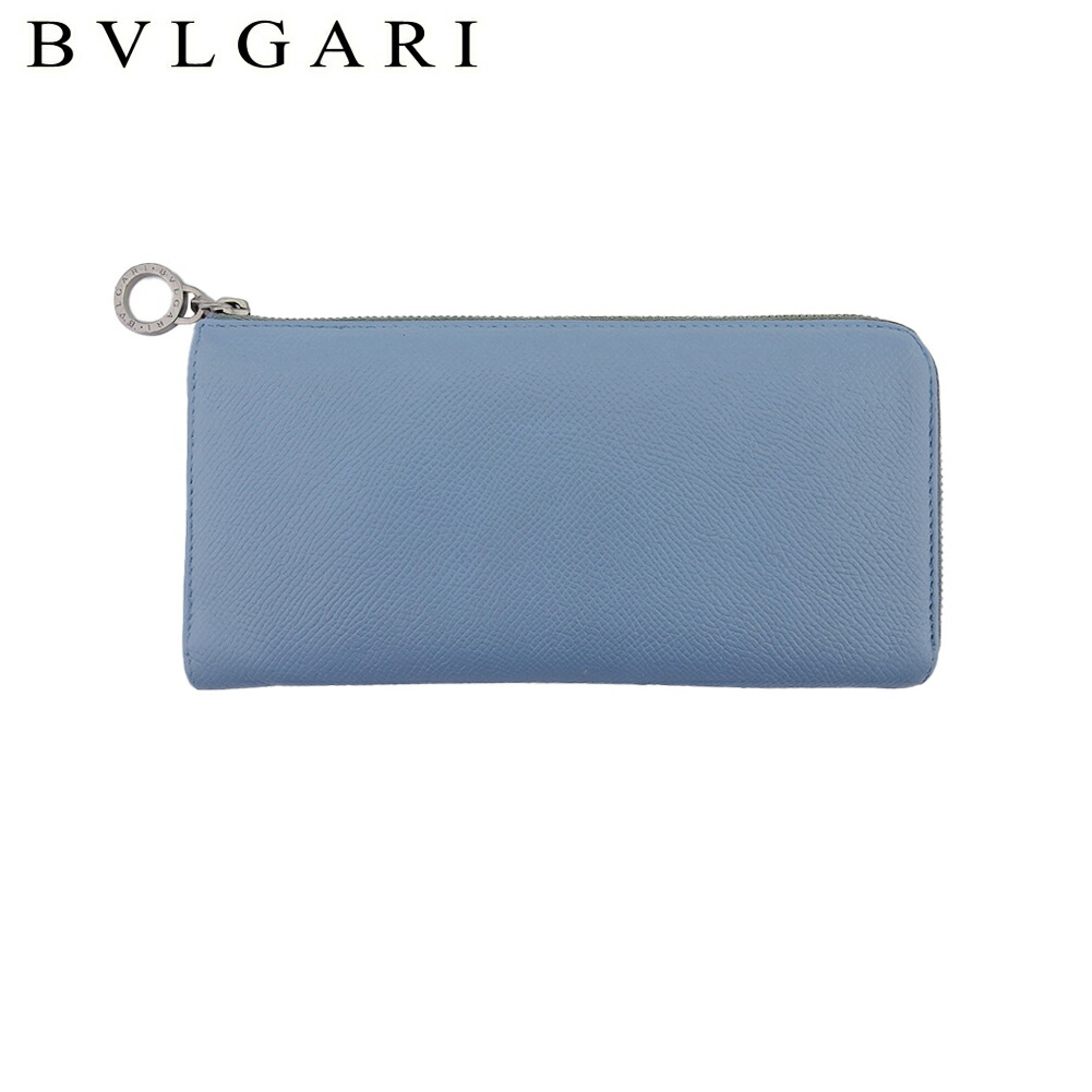 【雨季得SALE★21％OFFクーポン券】【中古】 ブル小峡谷 L字ジッパー 紙入れ 長紙入れ ともし火青み しろがね色 緑であること なめし革×しろがね色原材料 BVLGARI L4142 ブランド名 ご機嫌ブランド名 ヴィンテージ 貨物輸送無料