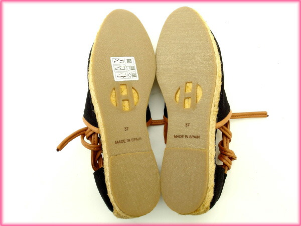エルメス HERMES シューズ #37 レディース エスパドリーユ その他 ブラック (あす楽対応)人気 未使用 T10948 エルメス HERMES シューズ #37 レディース エスパドリーユ その他 ブラック (あす楽対応)人気 未使用 T10948