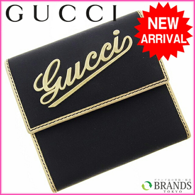 グッチ 三つ折り財布 シャネル フェンディ Gucci 財布 メンズ ブラック グレイ M443s ブランドデポ Tokyo ポイント10倍 ブランド コンパクト 三つ折 サイフ 財布 コンパクト レディース メンズ 可