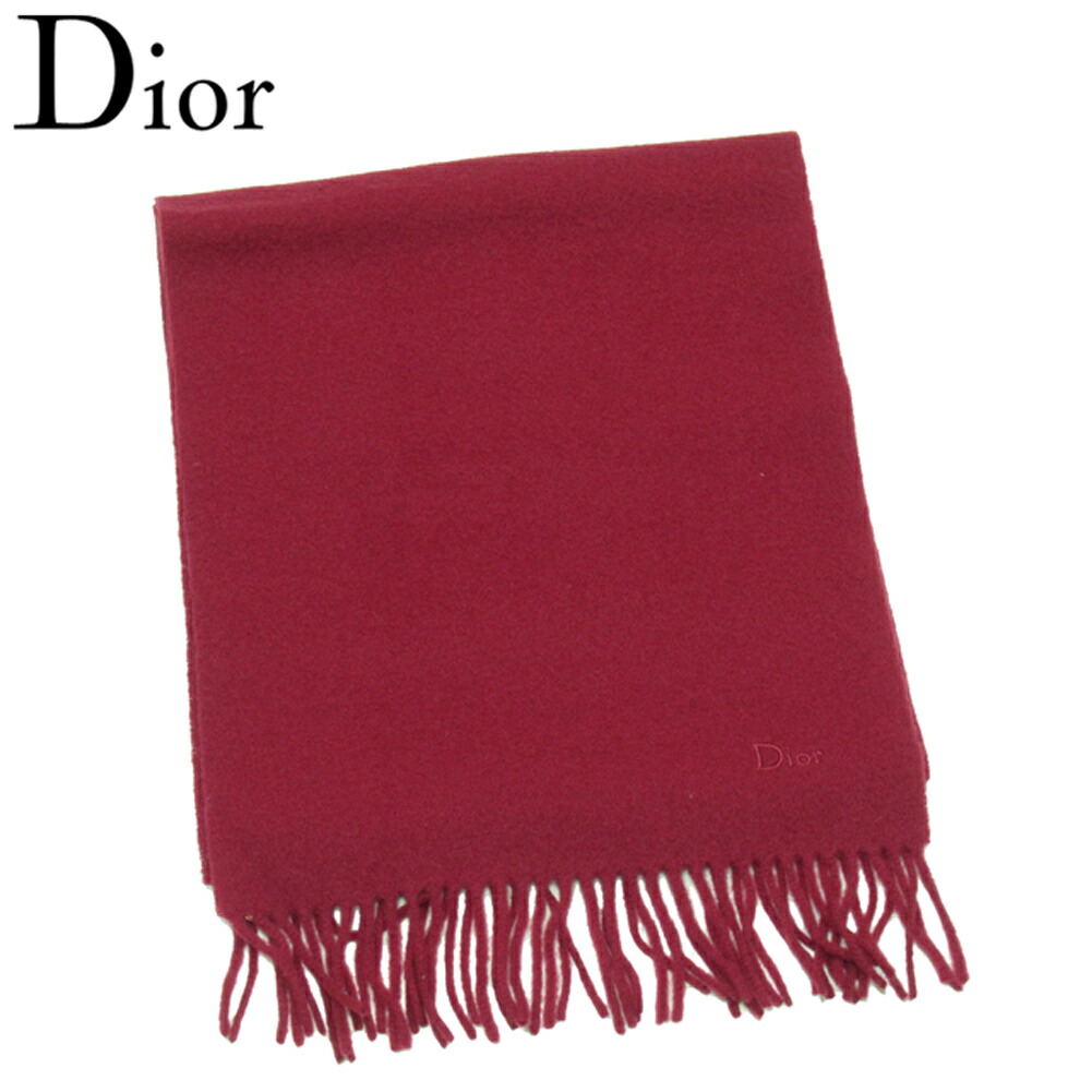 (美品)Christian Dior マフラー 楽天市場】Christian Dior マフラー ホワイト クリスチャン
