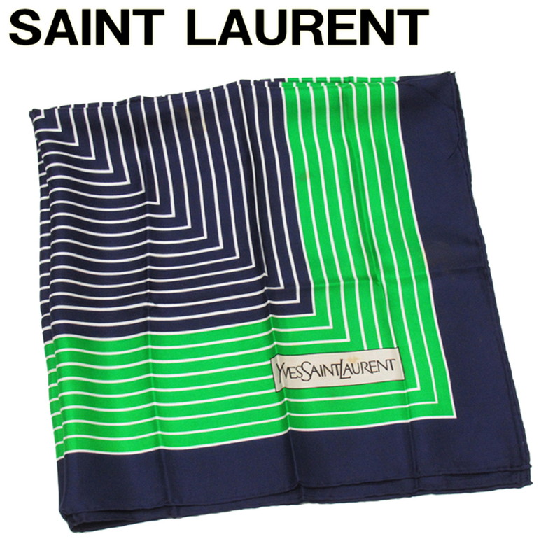 ☆Yves Saint Laurent☆ スカーフ 大判 ボーダー ネイビー 楽天市場】サンローラン （SAINT LAURENT） 大判 スカーフ