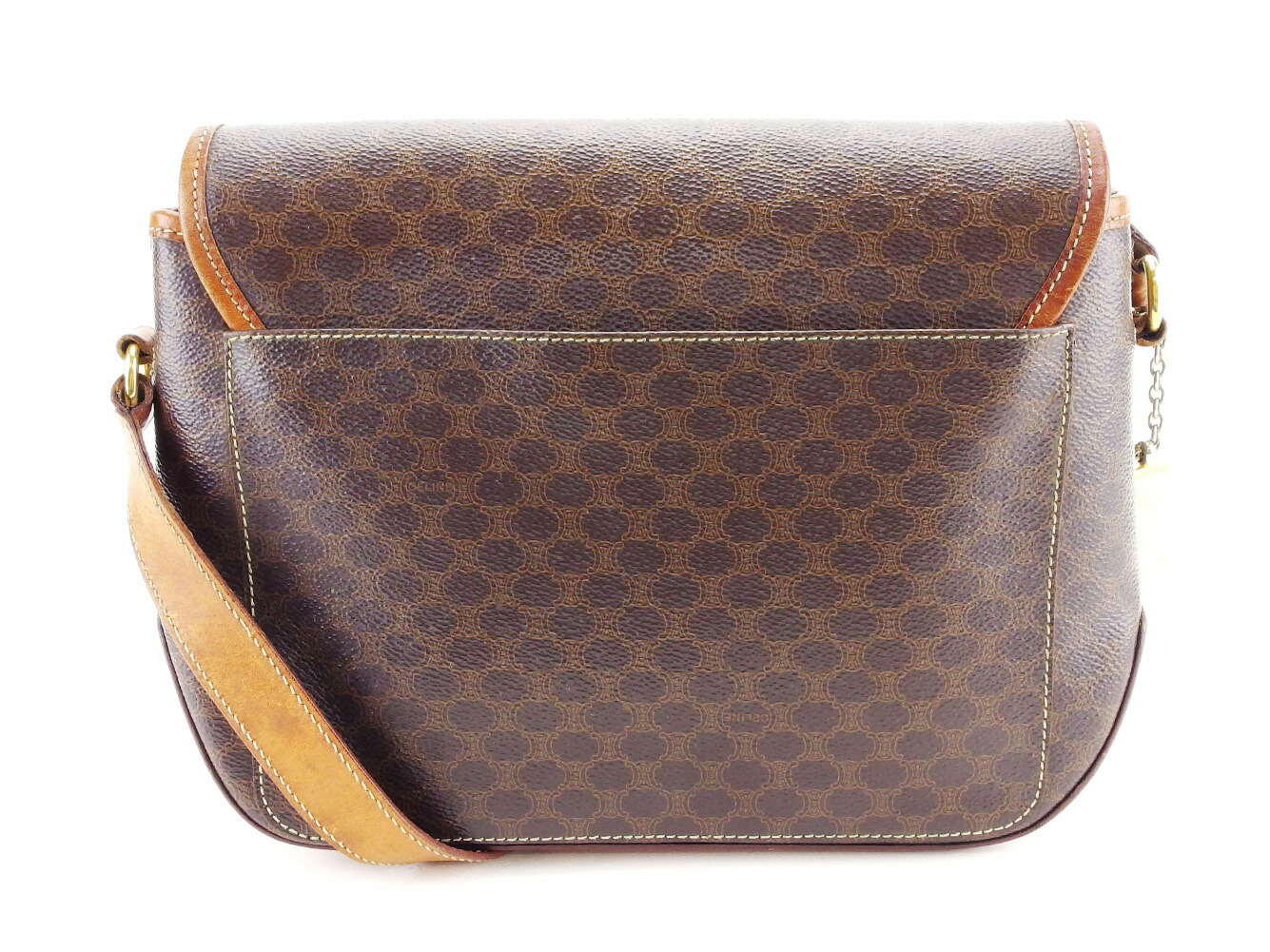 セリーヌ セリーヌ ショルダーバッグ ルイヴィトン ハンドバッグ レディース メンズ ルイヴィトン 財布 可 Celine 斜めがけショルダー ロゴプレートチャーム付き マカダム ブラウン系 ゴールド Pvc レザー 人気 T3284 ブランドデポ Tokyo ポイント10倍 ブランド