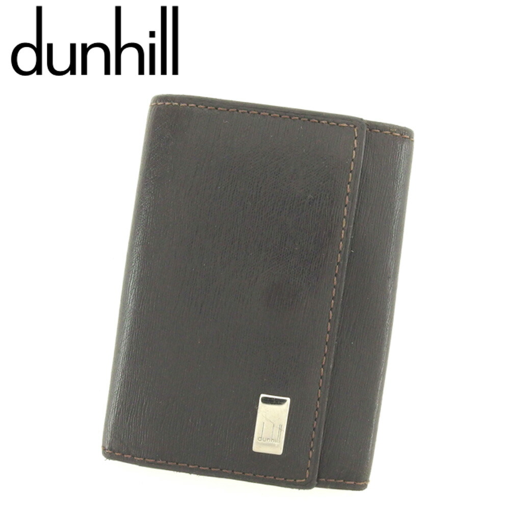 【お買い物マラソン★30％OFFクーポン】ダンヒル キーケース 6連キーケース サイドカー ブラウン シルバー レザー dunhill 【ダンヒル】 f1373s 【中古】 ブランド ハイブランド ヴィンテージ 送料無料