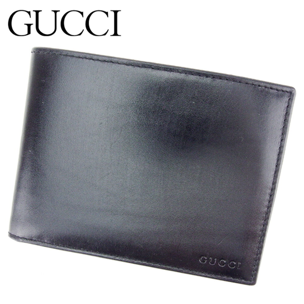 レザー グッチ メンズ可 財布 二つ折り財布 T73 ブランドデポ 財布 ケース グッチ 中古 Gucci 財布 財布 グッチ 二つ折り財布 プレゼント Tokyo冬 ブラック レディース財布