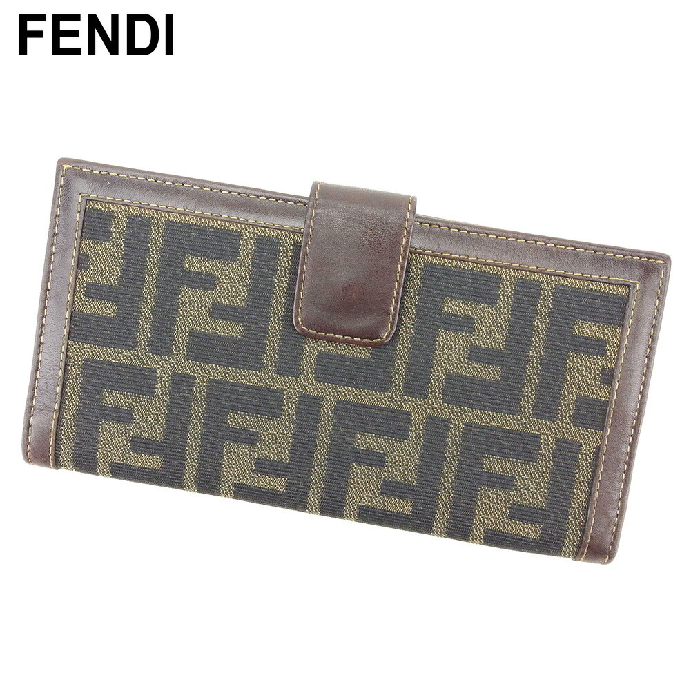 Fendi 長財布 ブラウン/ベージュ/ブラック 楽天市場】【財布】FENDI フェンディ ズッカ柄 ラウンド