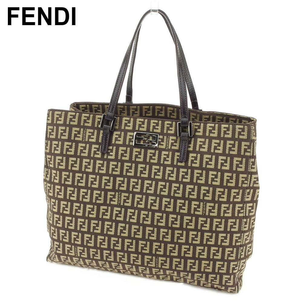 楽天市場】フェンディ FENDI ヴィンテージ ズッカ柄 縦長トート