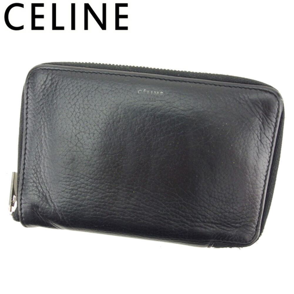 ✨️極美品 セリーヌ トリオンフキャンバス 長財布 ラウンドジップ レザー 黒 CELINE】セリーヌ トリオンフ ラウンドジップ 長財布 (CELINE/長
