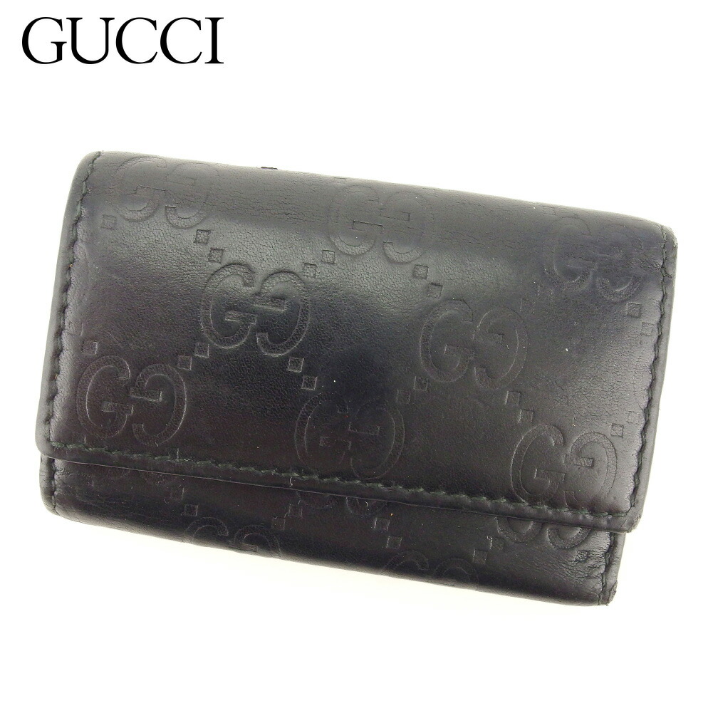 Gucci ブラックレザー キーケース Gucci ブラック レザー キーケース - メルカリ