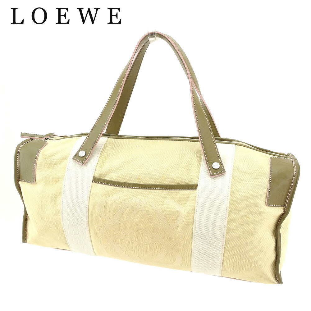ロエベ　Loewe ミニ　ボストンバッグ　レザー　キャンバス　シグネチャー 楽天市場】【バッグ】LOEWE ロエベ アナグラム ハンドバッグ