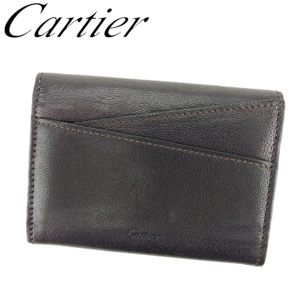 かるんCartier カルティエ 名刺入れ ブラックx ボルドー かるん様専用Cartier カルティエ 名刺入れ ブラックx ボルドー