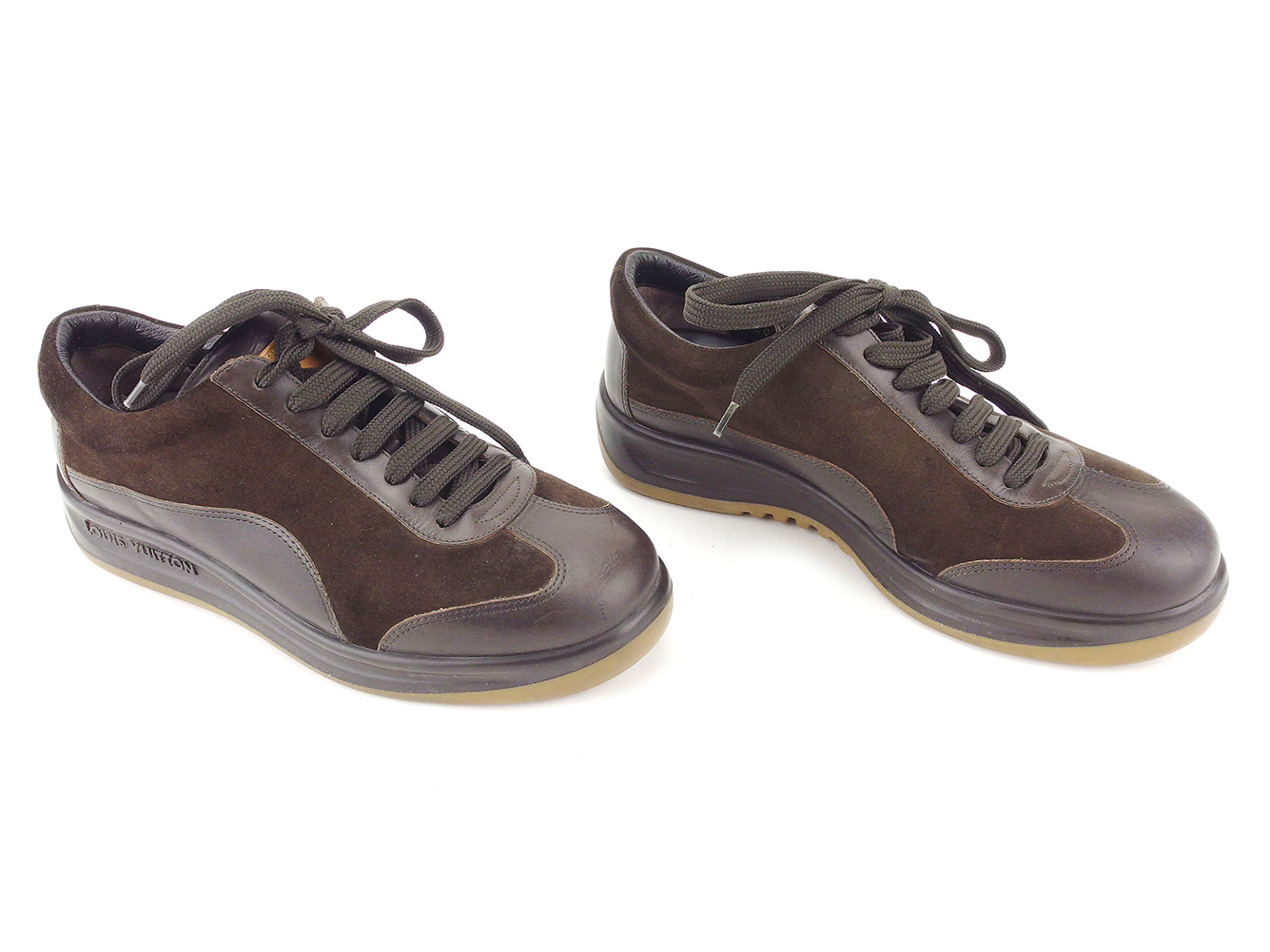 BRAND DEPOT TOKYO: Louis Vuitton sneakers shoes shoes Louis Vuitton brown beige T5848s | Rakuten ...