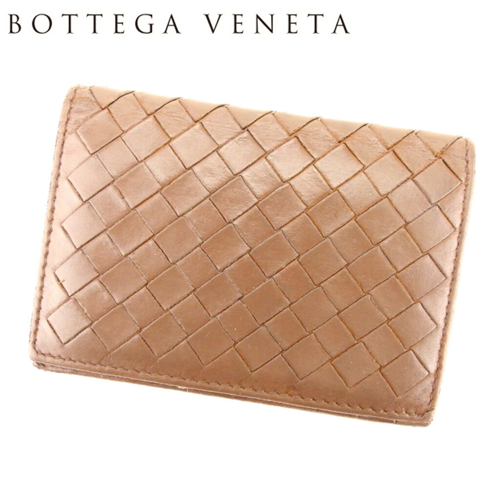 安いそれに目立つ 中古 ボッテガ ヴェネタ Bottega Veneta カードケース カード 名刺入れ レディース メンズ 可 ブラウン レザー ボッテガ ヴェネタ T7194 驚きの安さ Www Nripost Com