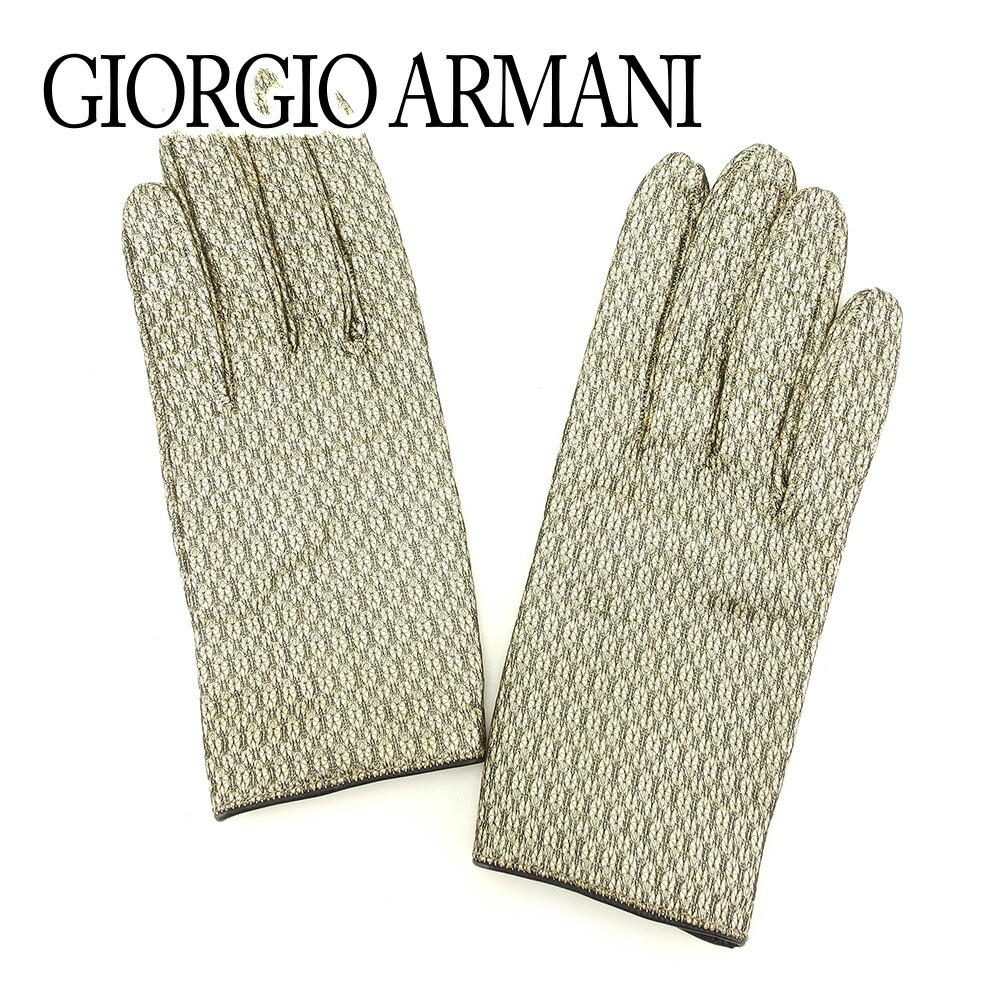新品未使用　Armani collezioniのグローブ 7537217782-15-2.jpg