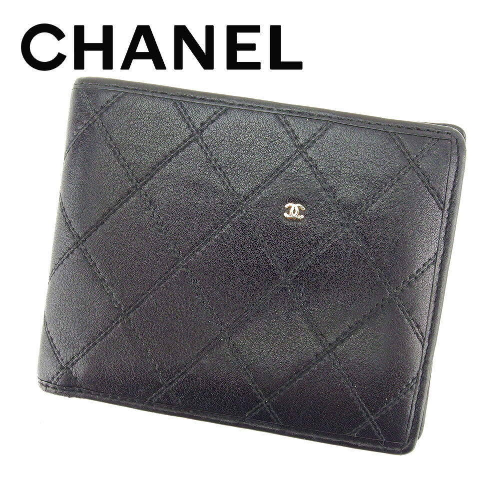 CHANEL シャネル ビコローレ Wホック 二つ折り財布 ココマーク カード有 CHANEL シャネル ビコローレ Wホックココマーク ヴィンテージ